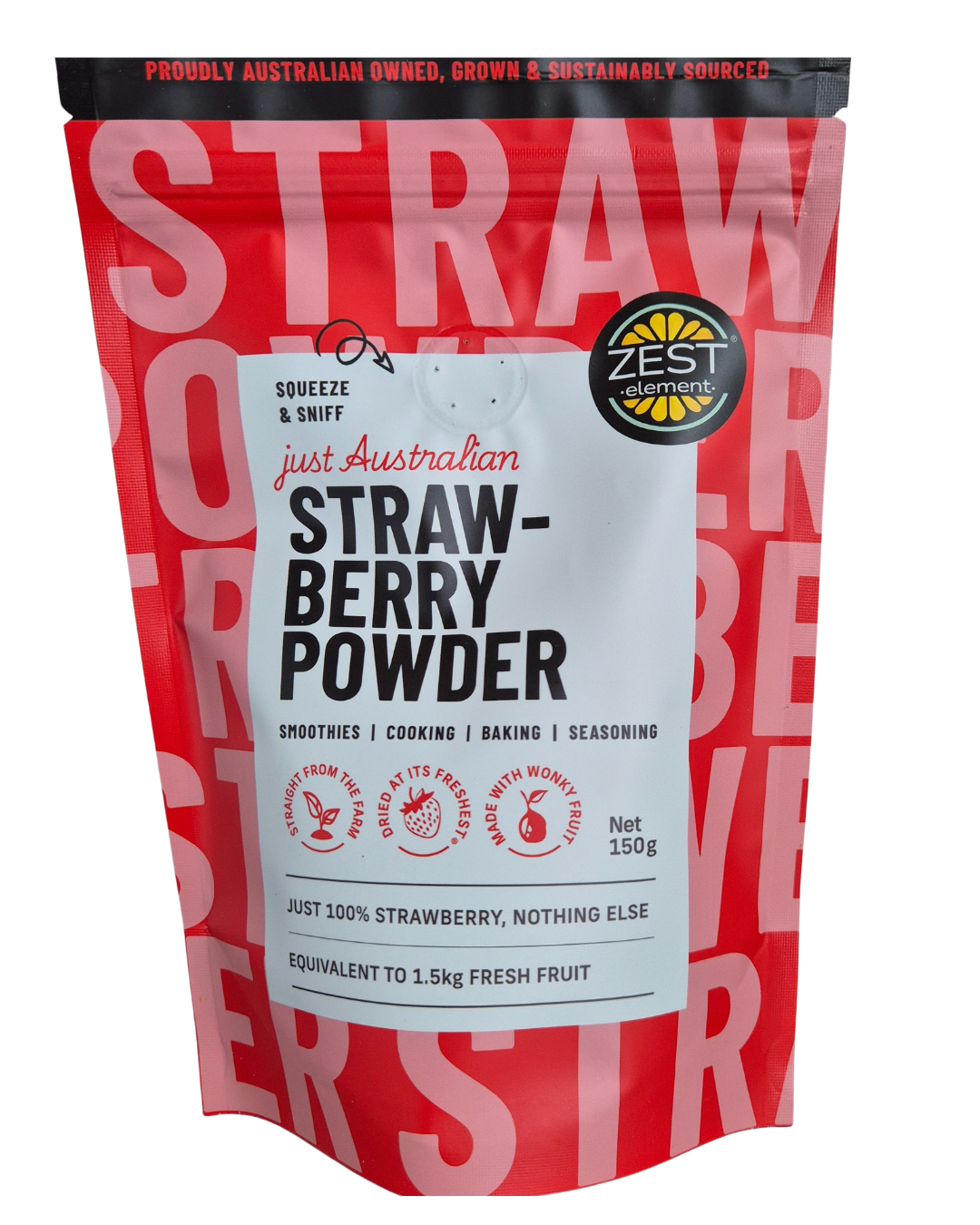 Zest Element Strawberry Powder – 150g