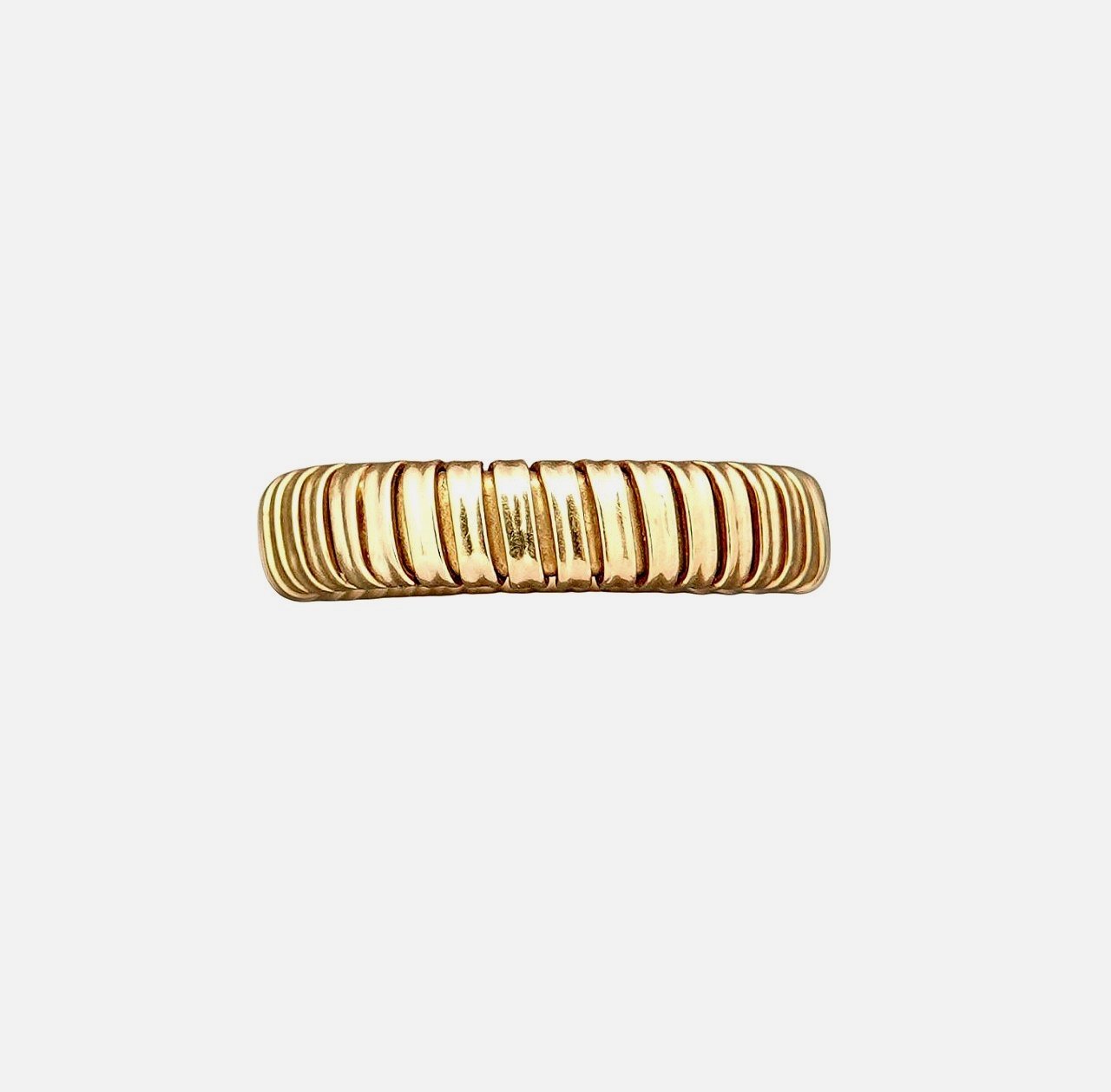 Gold tubogas ring