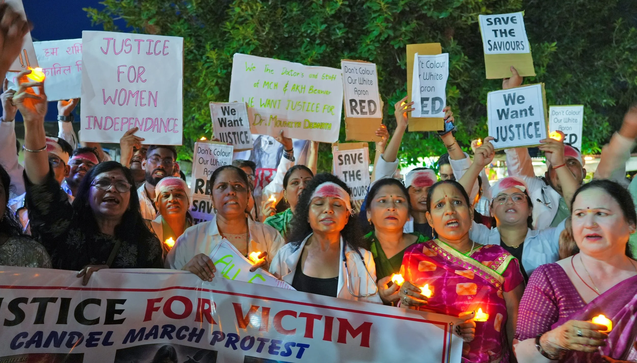 A photo protests in India (Credit: Shutterstock)
