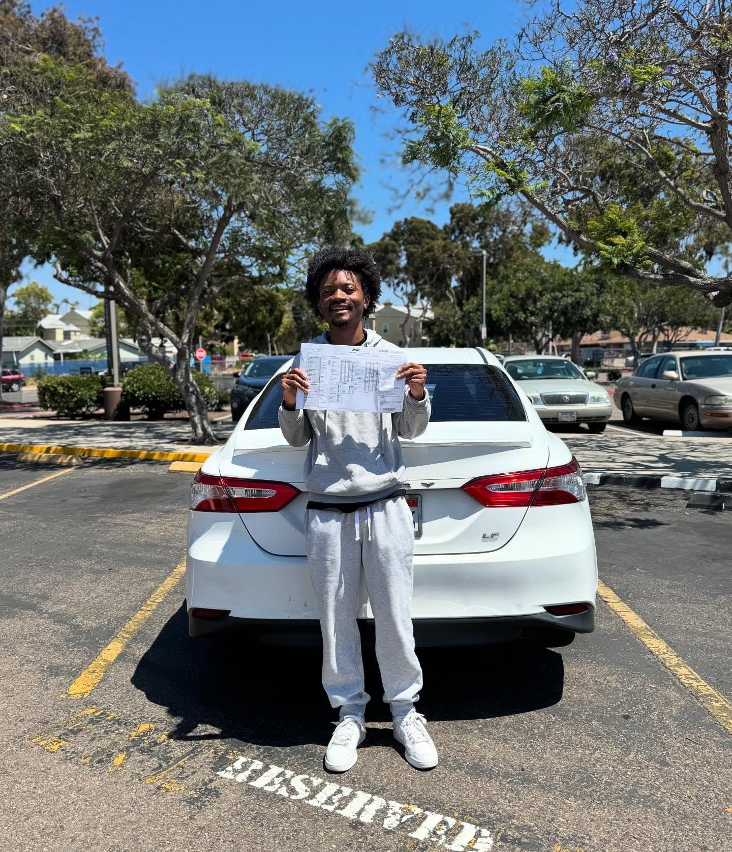 Congratulations on getting your license!! Passed on the first try 🏎️🏁🏁