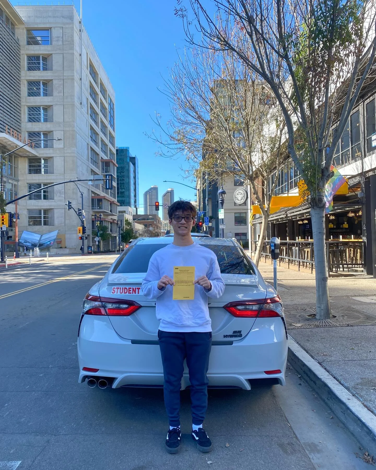 6-hours complete! If anyone needs driving lessons text Noel (619) 861-4244 from @bonitadrivingschool. If you need online drivers ed use promo code: Noel for 25% off