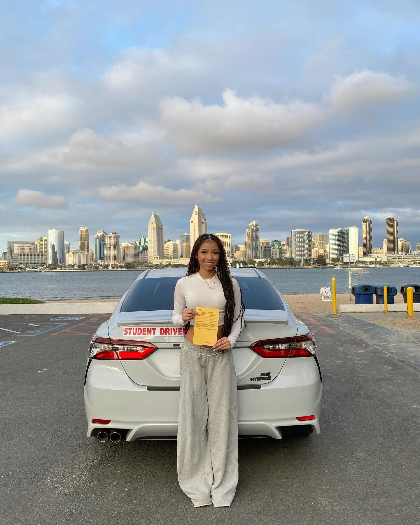 6-hours complete ✅ If anyone needs driving lessons text Noel (619) 861-4244 from @bonitadrivingschool. If you need online drivers ed use promo code: Noel for 25% off