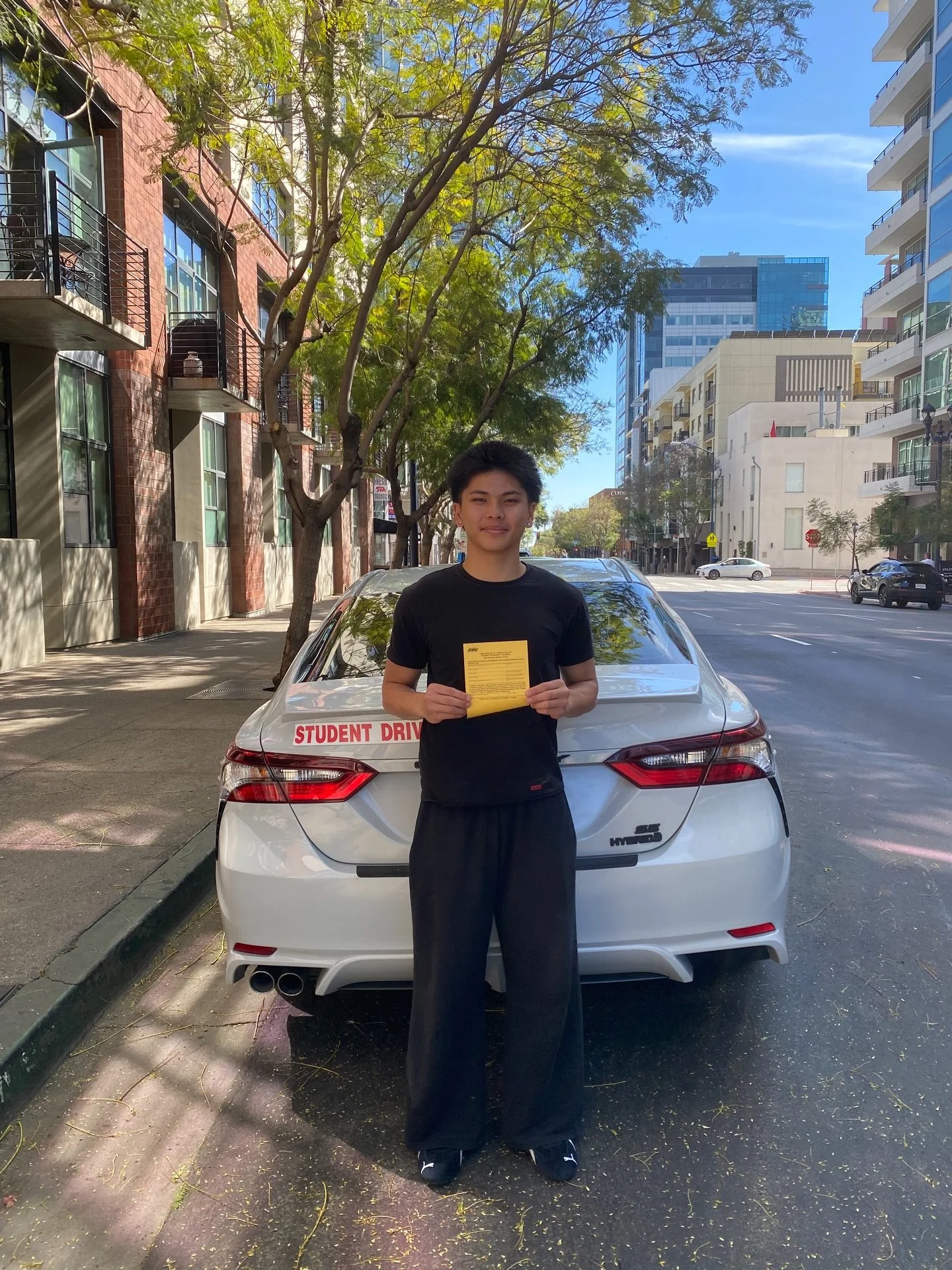 6-hours complete ✅ If anyone needs driving lessons text Noel (619) 861-4244 from @bonitadrivingschool. If you need online drivers ed use promo code: Noel for 25% off