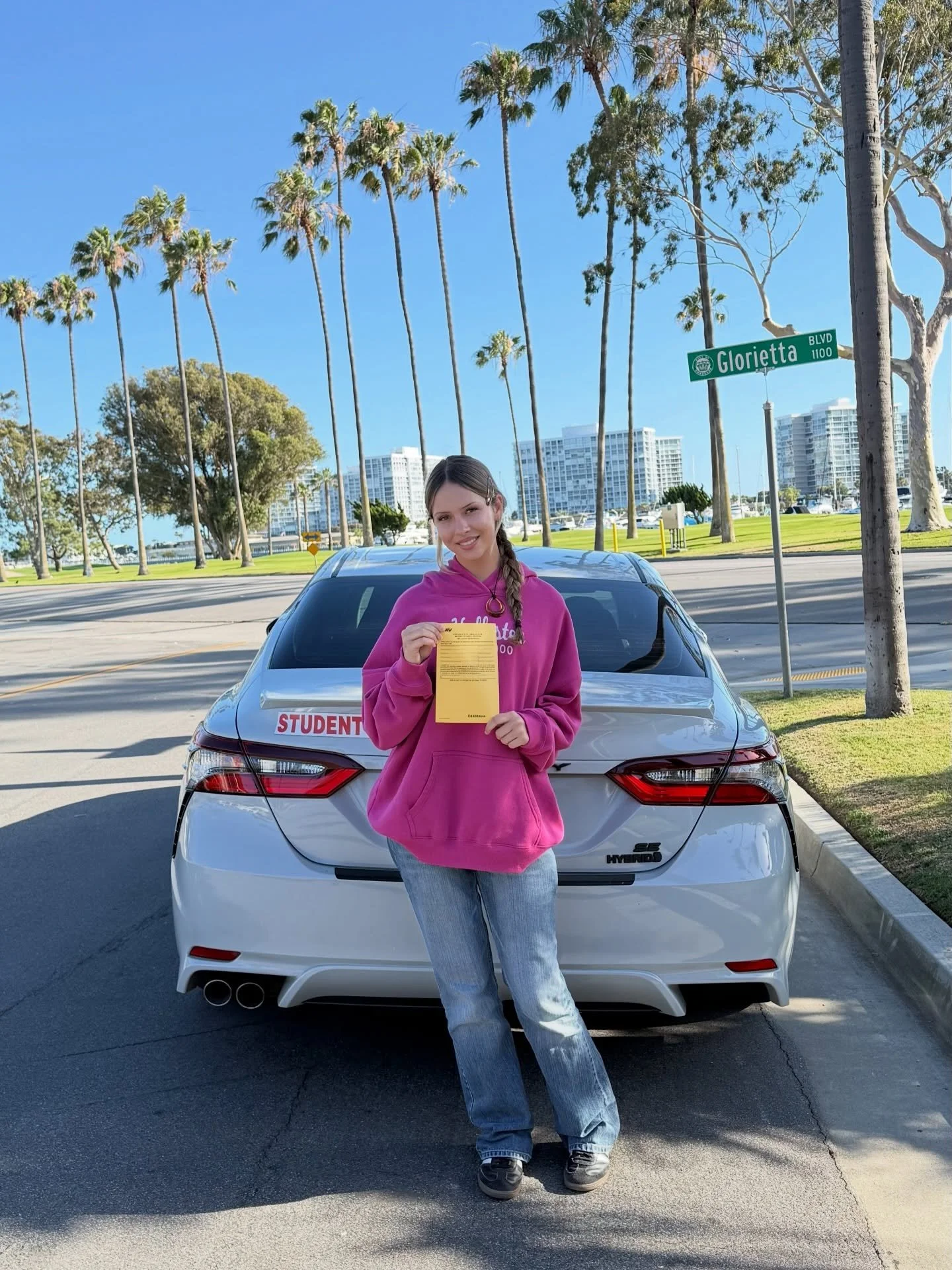 6-hours complete ✅ If anyone needs driving lessons text Noel (619) 861-4244 from @bonitadrivingschool. If you need online drivers ed use promo code: Noel for 25% off