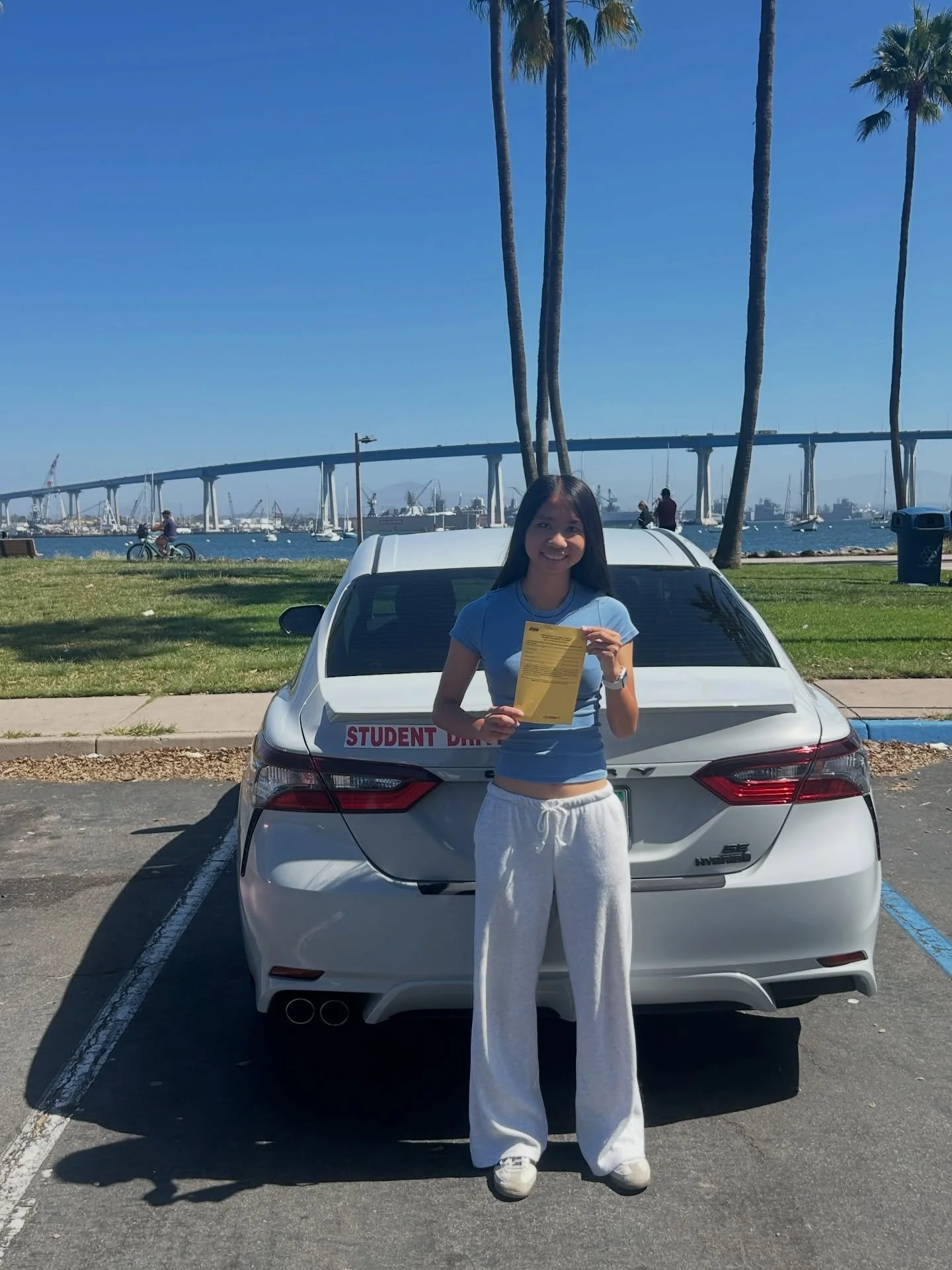 6-hours complete ✅ If anyone needs driving lessons text Noel (619) 861-4244 from @bonitadrivingschool