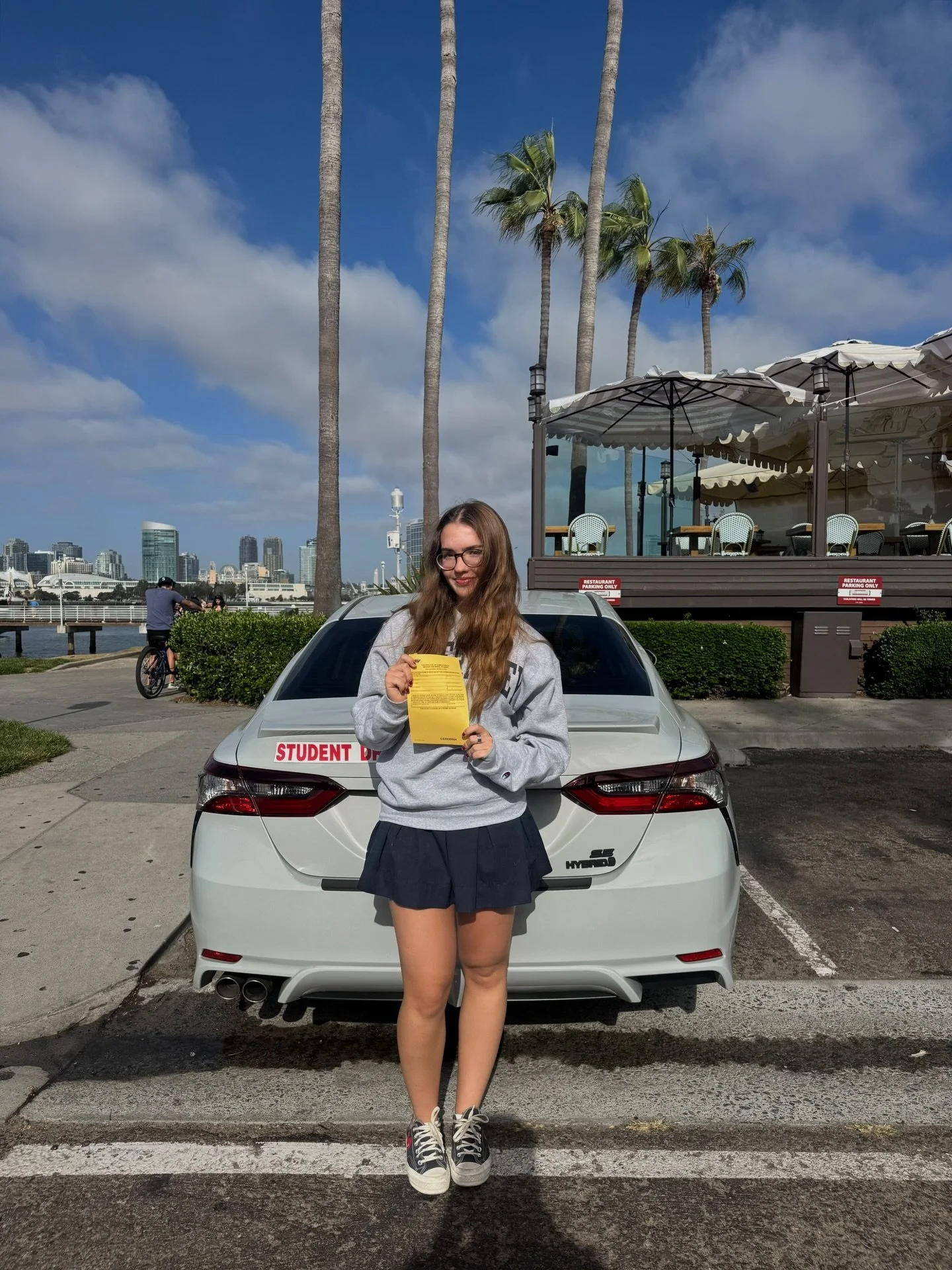 6-hours complete ✅ If anyone needs driving lessons text Noel (619) 861-4244 from @bonitadrivingschool