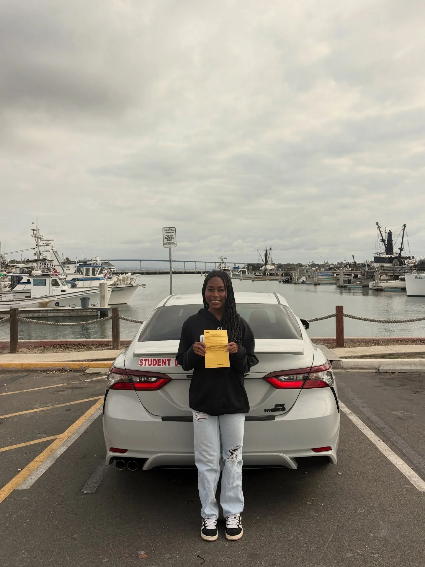 6-hours complete ✅ If anyone needs driving lessons text Noel (619) 861-4244 from @bonitadrivingschool