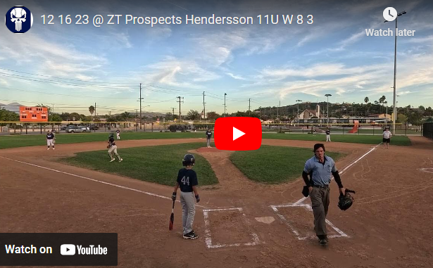 12-16-23 @ ZT Prospects Hendersson 11U W 8-3