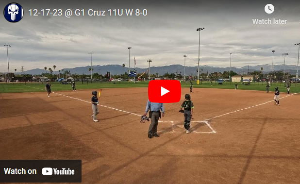 12-17-23 @ G1 Cruz 11U W 8-0