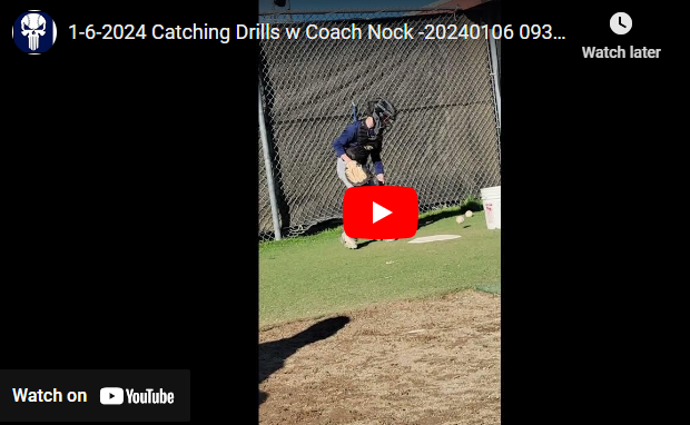 1-6-2024 Catching Drills w Coach NIck