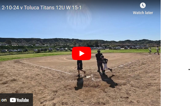 2-10-24 v Toluca Titans 12U W 15-1