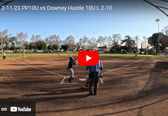 2-11-23 PP10U vs Downey Hustle 10U L 2-10