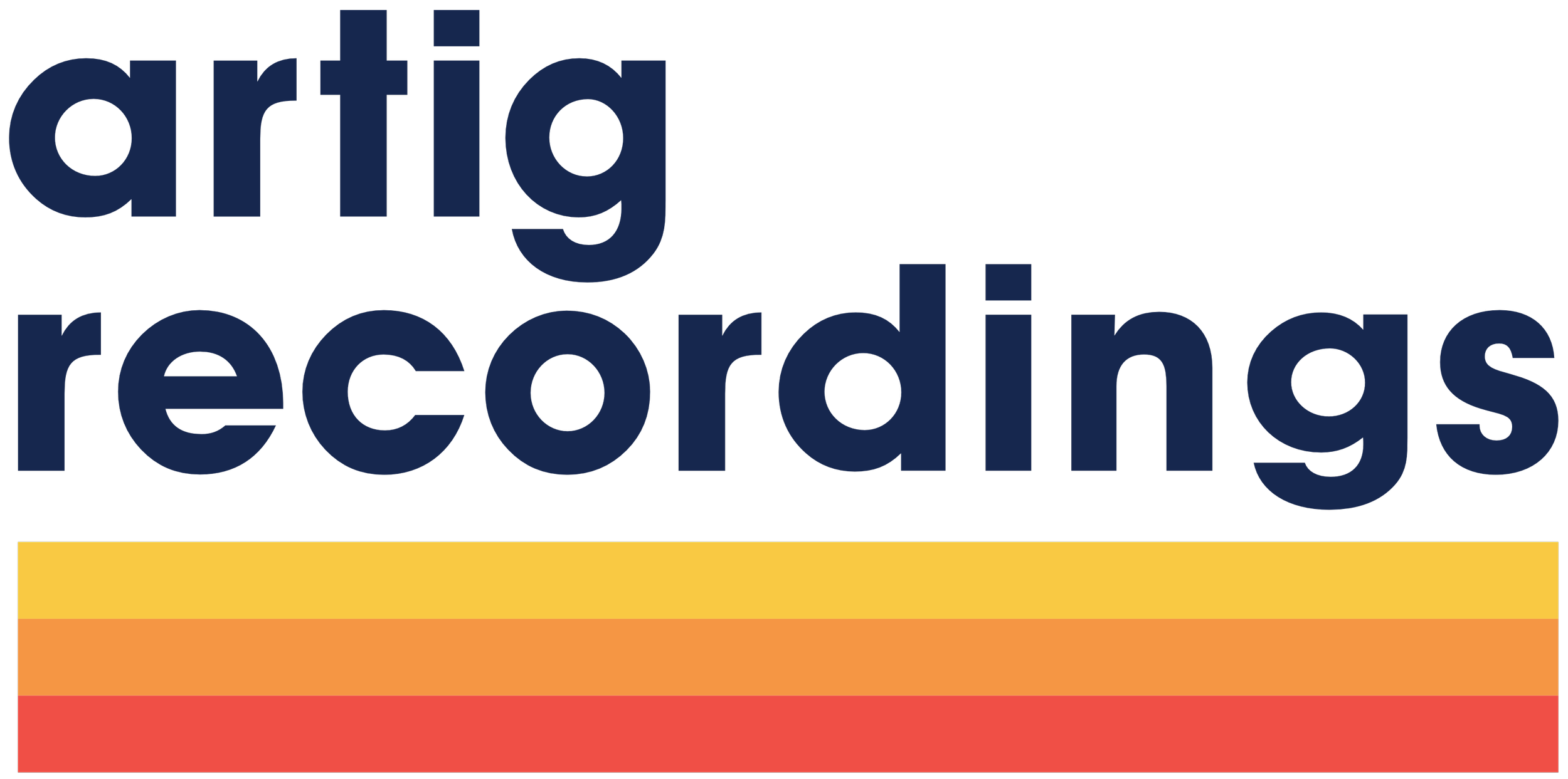 Logo-Schriftzug des Tonstudios artig recordings, einem Tonstudio von Maximilian Zauner in Melk, Niederösterreich.