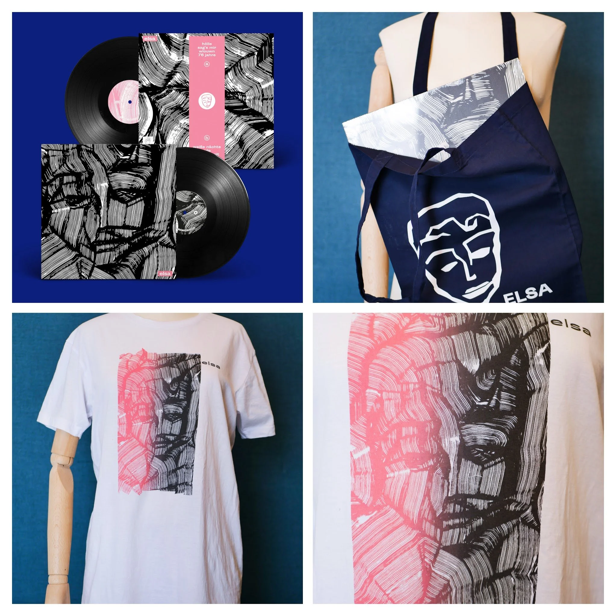 Bundle "elsa" Shirt + Tasche + Platte