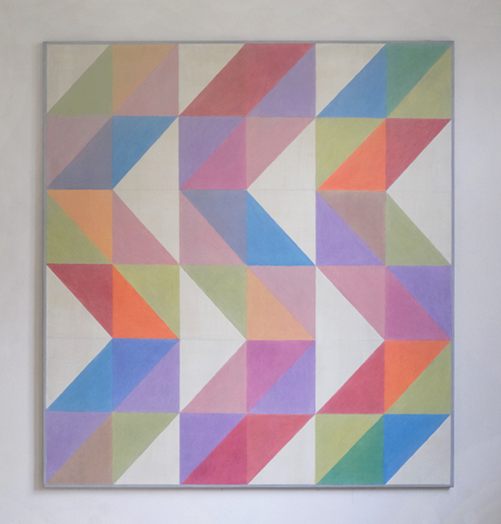 Playing with boxes, oil paint on canvas, 180x180cm (available)