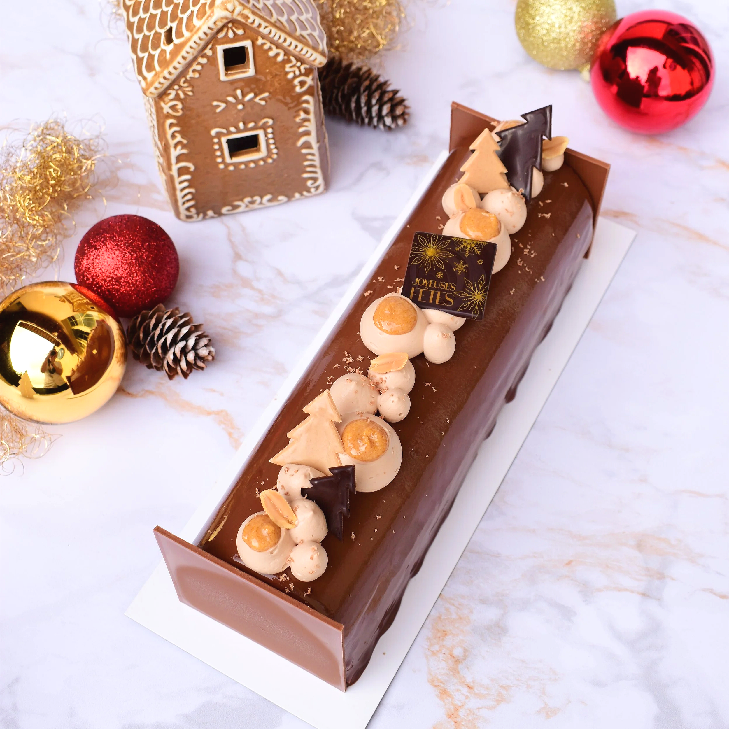 Bûche Chocolat - Cacahuète