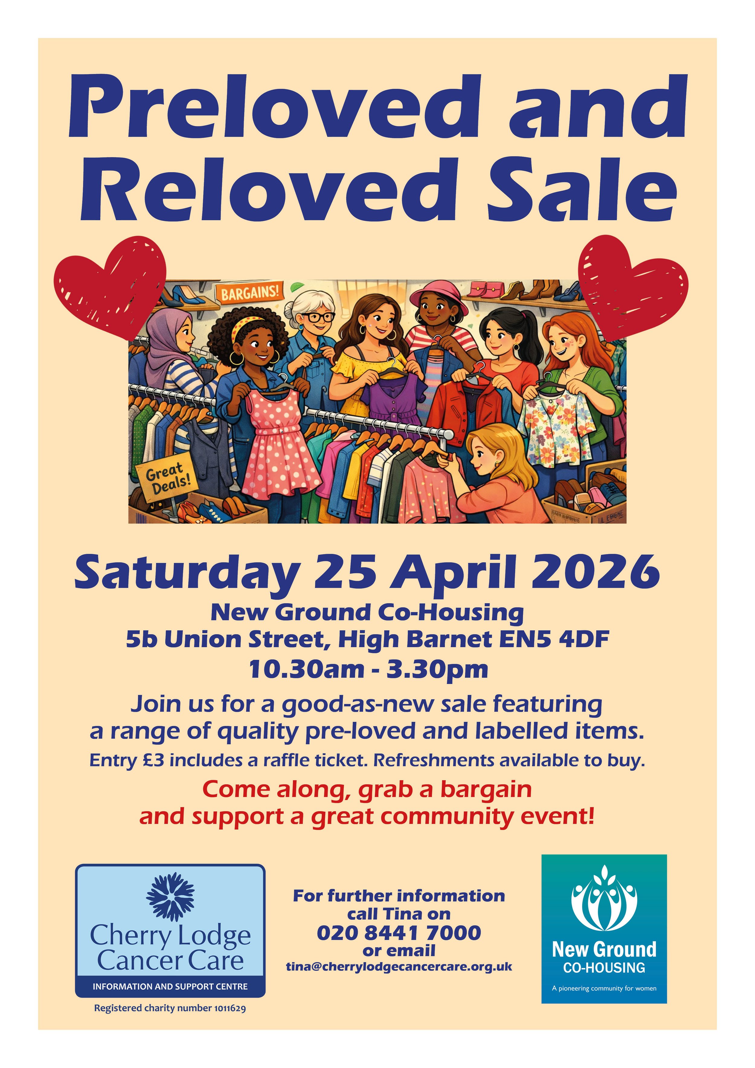 April 25th Preloved Clothes Sale - All welcome!