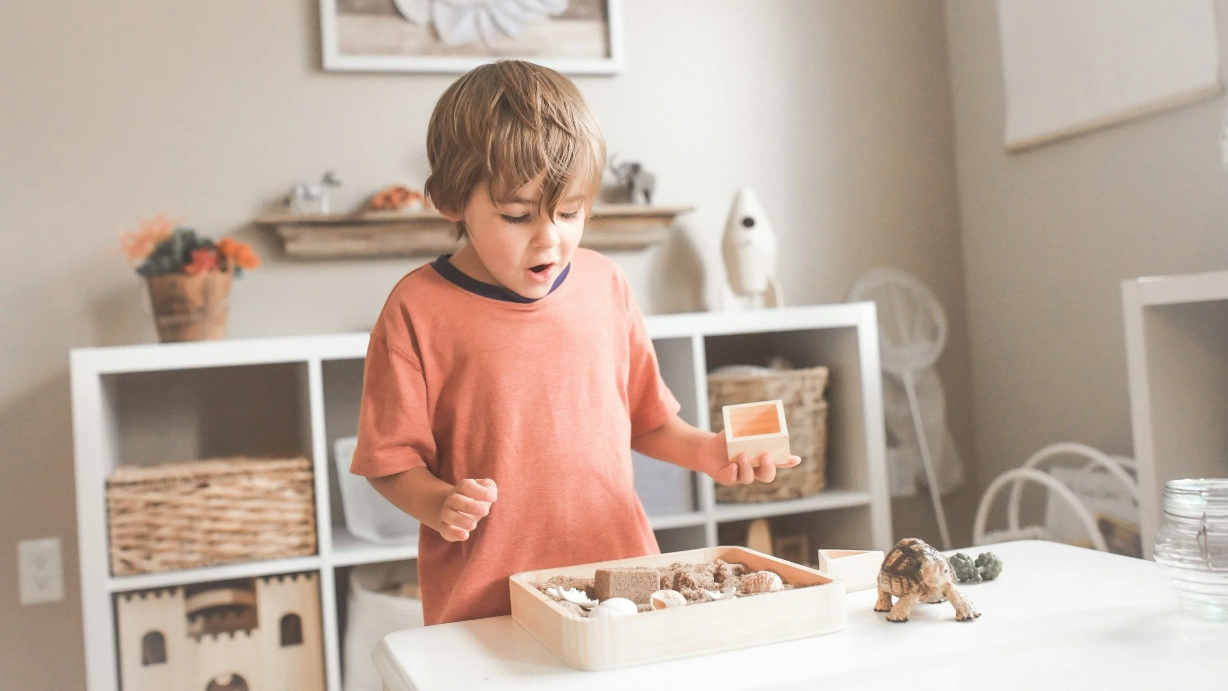 Child enjoying play-based occupational and speech pathology in Ipswich and Springfield