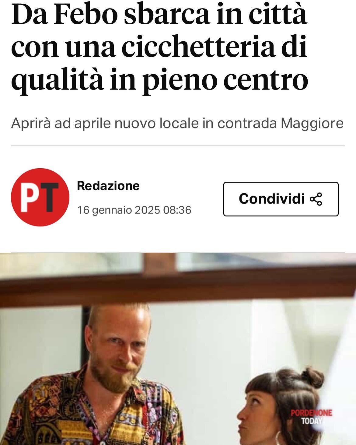 Onestamente non pensavamo di fare un rumore così forte con un post… 🤣🤣🤣
Comunque sia… grazie a @pordenonetoday @ilgazzettino.it @messaggeroveneto per la visibilità!
Non ci resta che tenervi aggiornati!
Con gratitudi