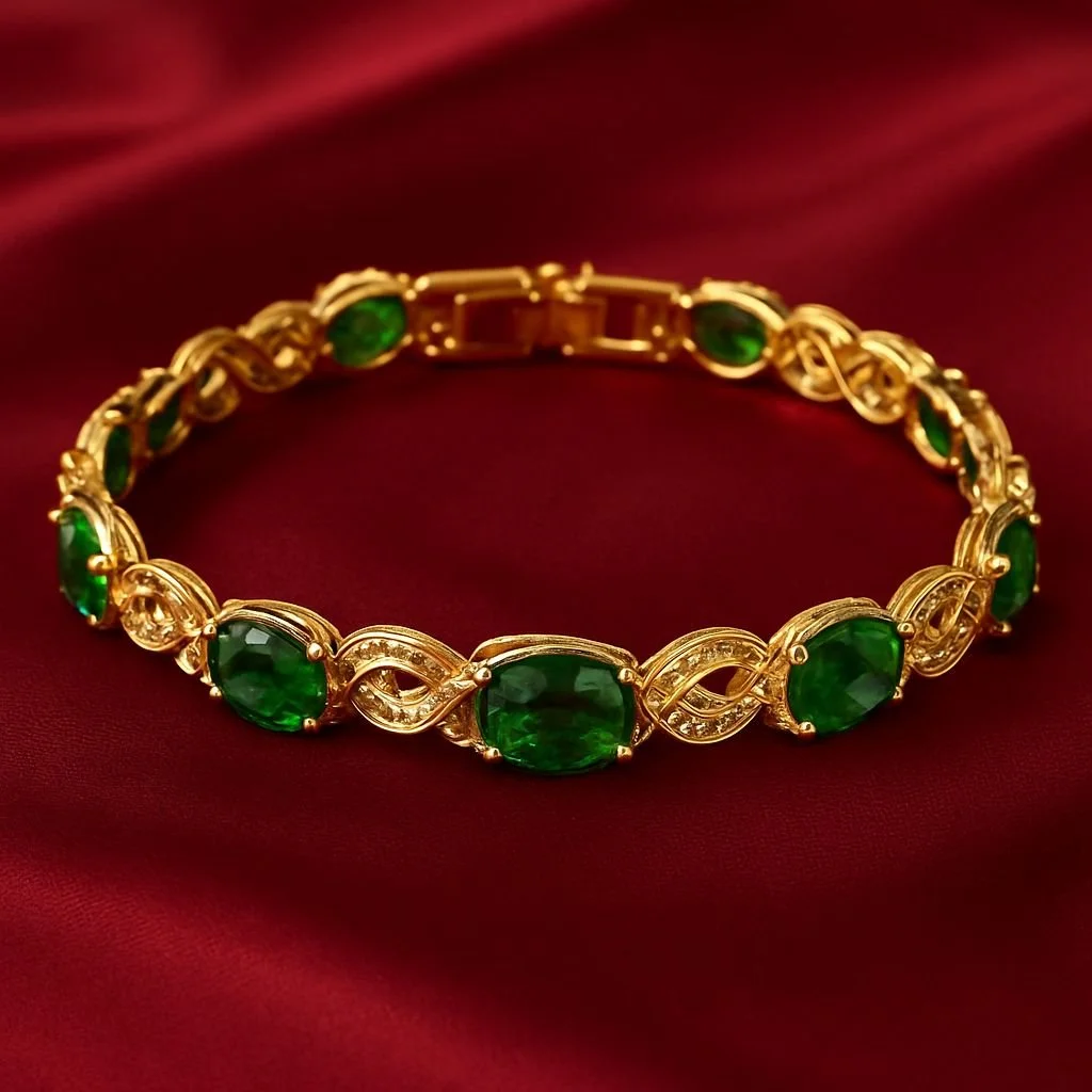 ATHENAS ROYAL GREEN GODDESS BRACELET