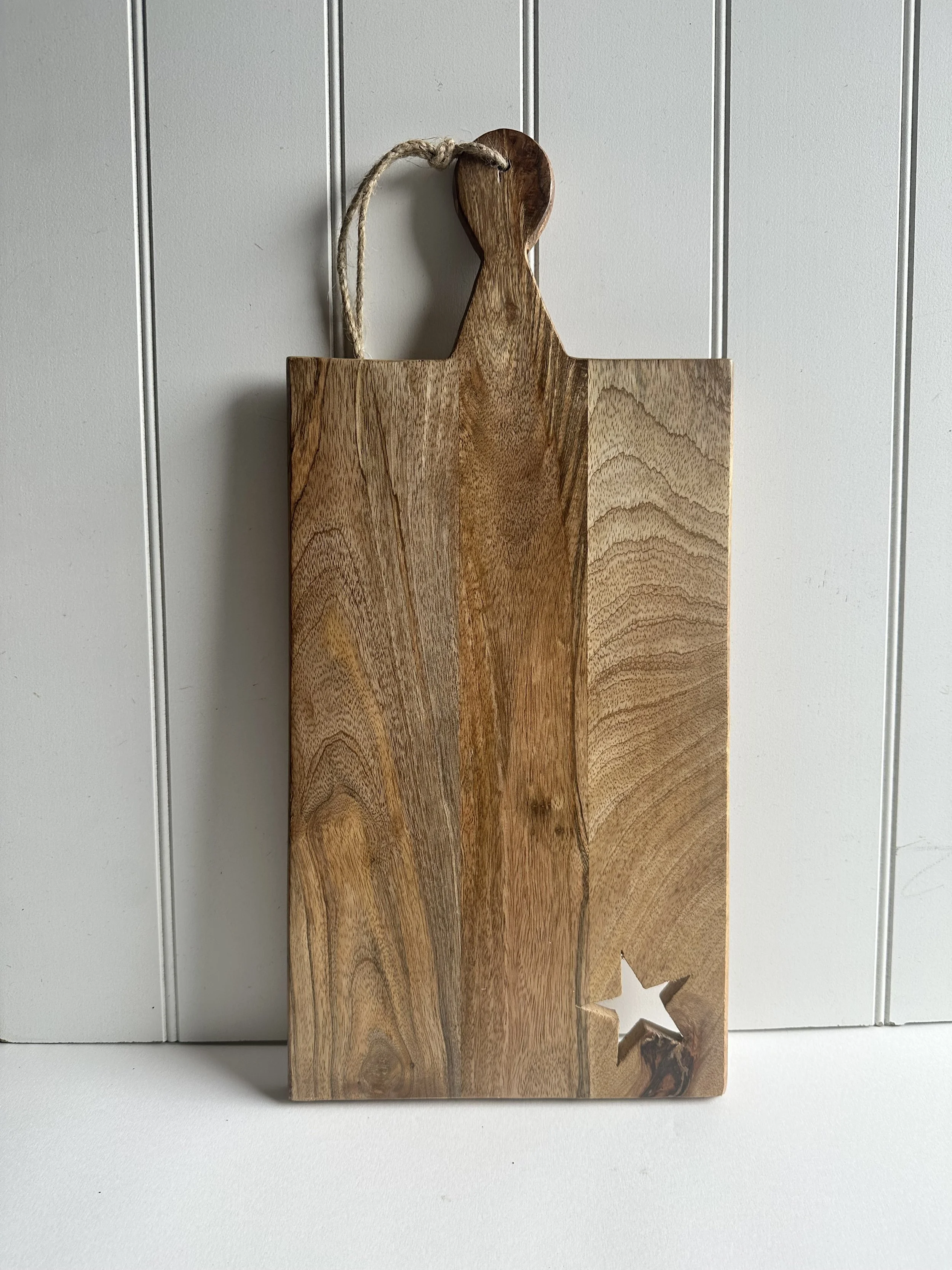 Wooden Star Cut Out Chopping Board