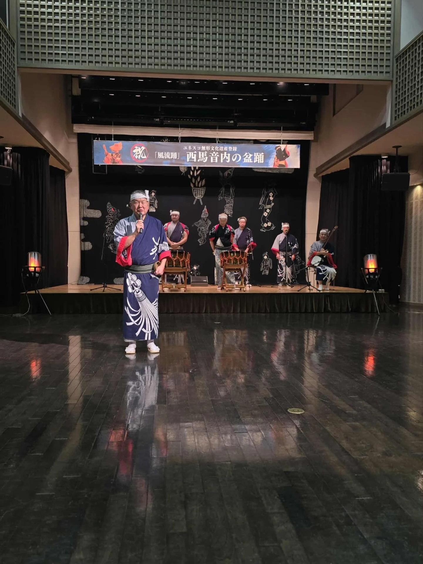 秋田県の西馬音内盆踊り体験をしました
