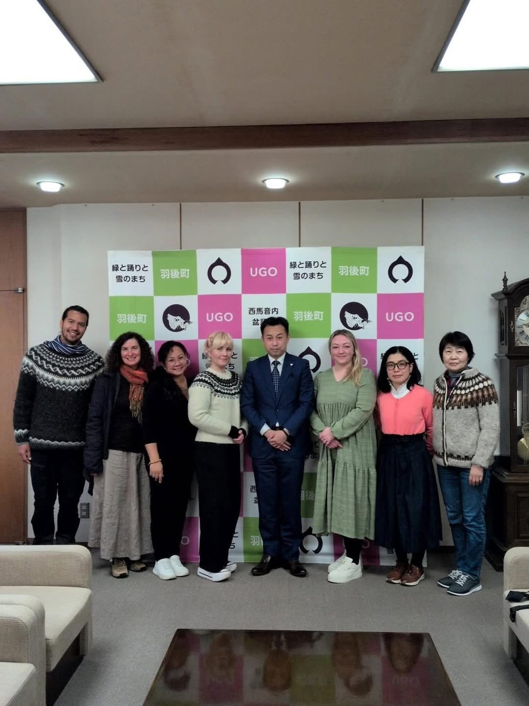 秋田県雄勝郡羽後町の町長に謁見しました。