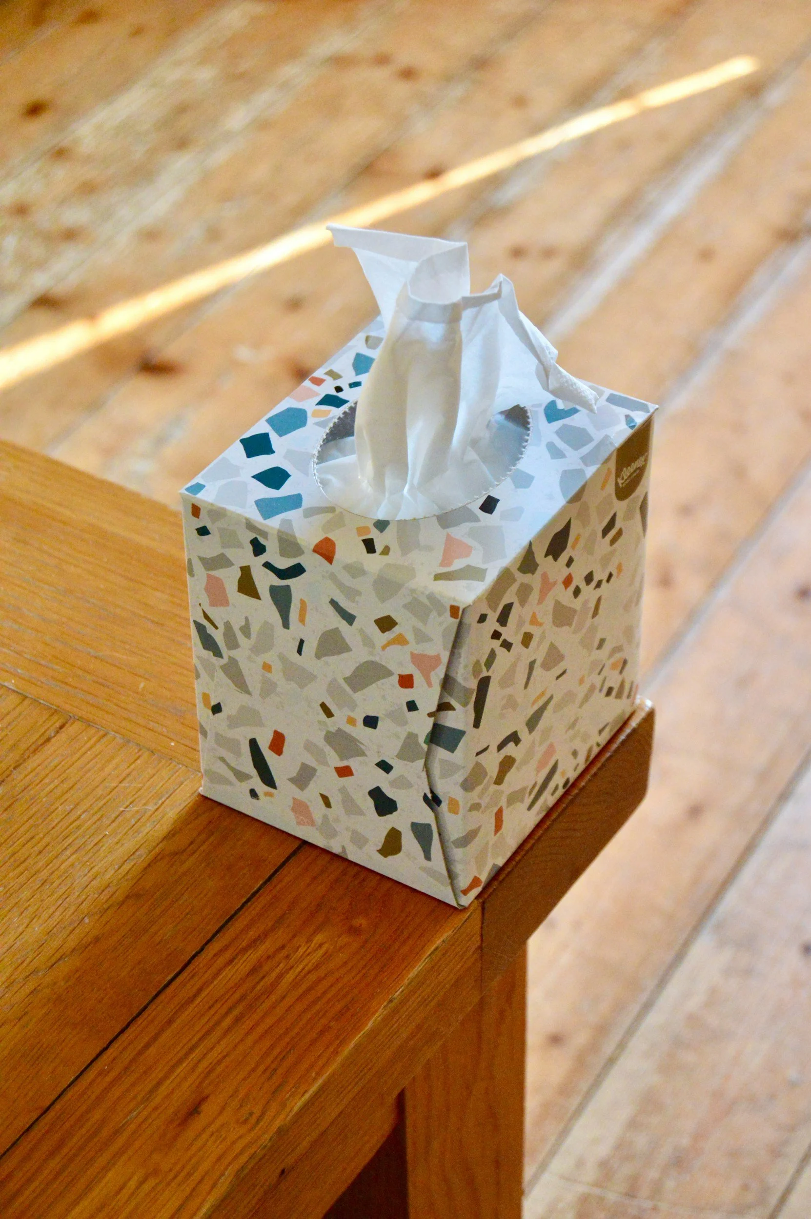 Tissue box on a table in a counselling setting