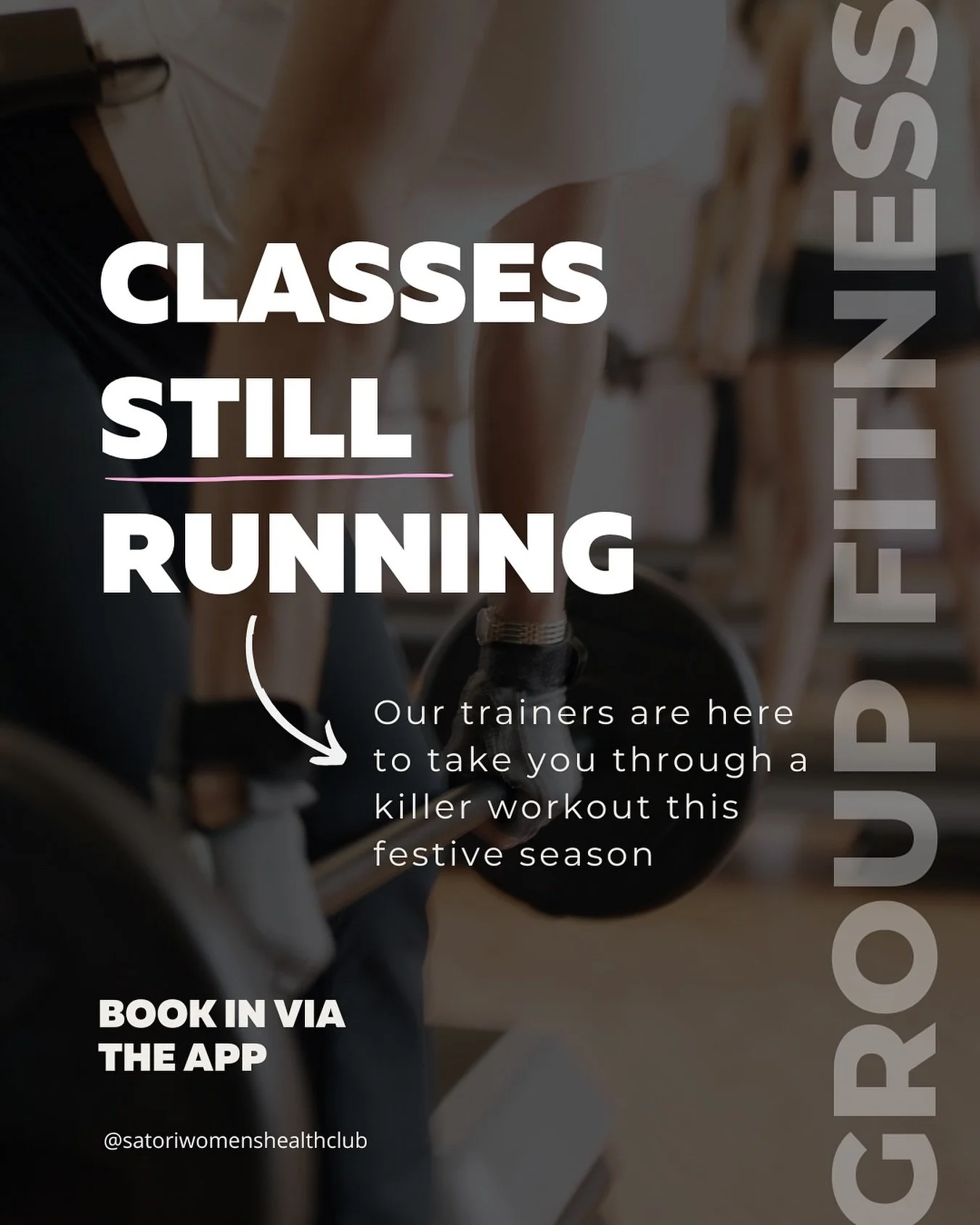 Check the Satori Health Club App for the updated class schedule until things return to normal January 5th 2026 🤝

#bookyourspot #holidayworkout