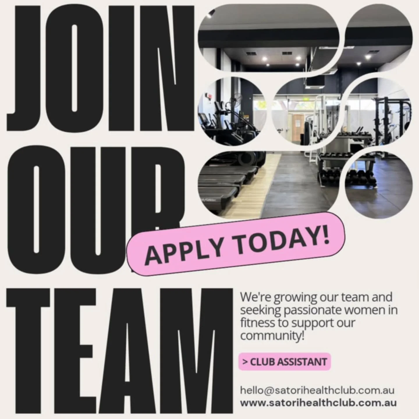 We&rsquo;re on the hunt for passionate fitness professionals to join Adelaide&rsquo;s Favorite women&rsquo;s-only gym in Unley. If you&rsquo;re ready to make a difference in women&rsquo;s health and wellbeing, this is your chance!

DM us now for more