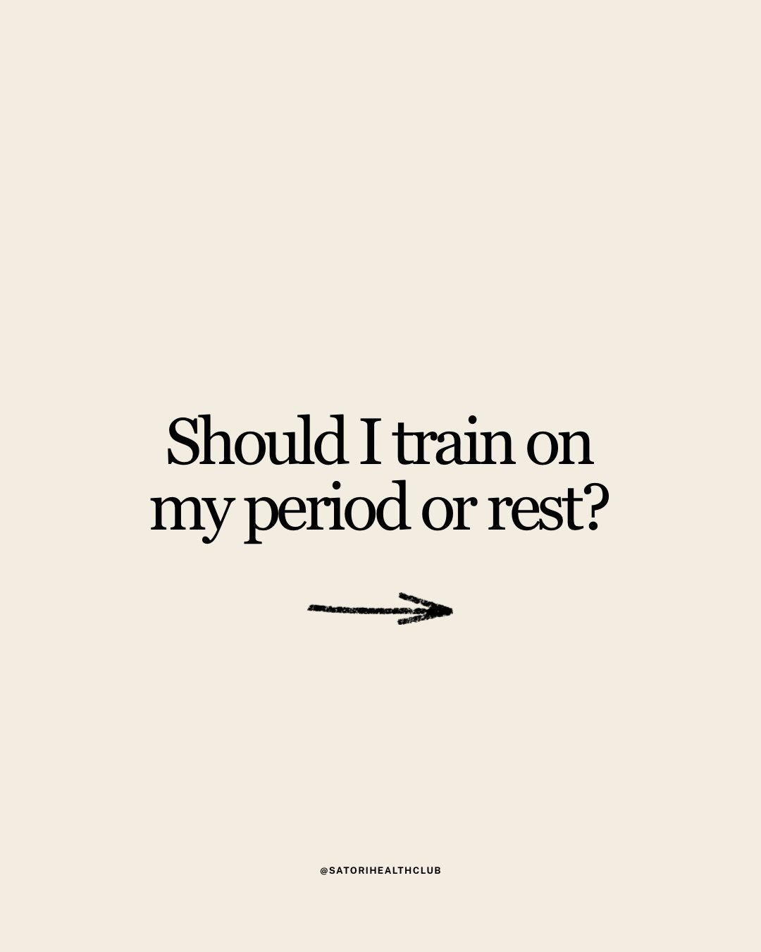 Should you train on your period or rest? 

The answer isn&rsquo;t one size fits all. 
Some days your body needs movement.
Some days it needs recovery.
Learn to listen to your body. 

Look after it, you only get one 🤍 

&bull;
&bull;
&bull;
&bull;
&b
