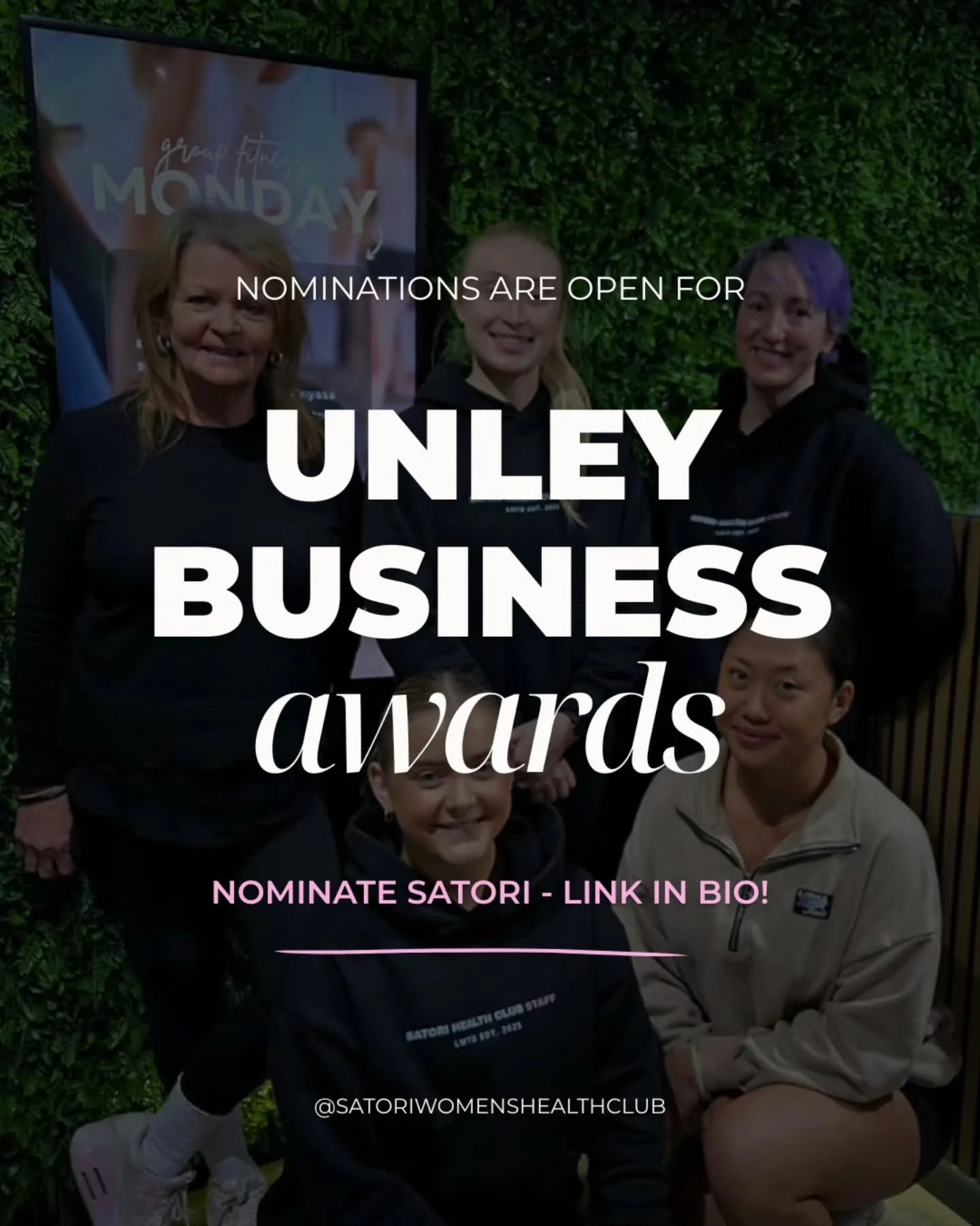 📢 Unley Business Award nominations are officially open 

If Satori has ever helped you feel stronger, more confident, supported, welcomed, or connected - we&rsquo;d be incredibly grateful for your nomination 🩷

This community means everything to us