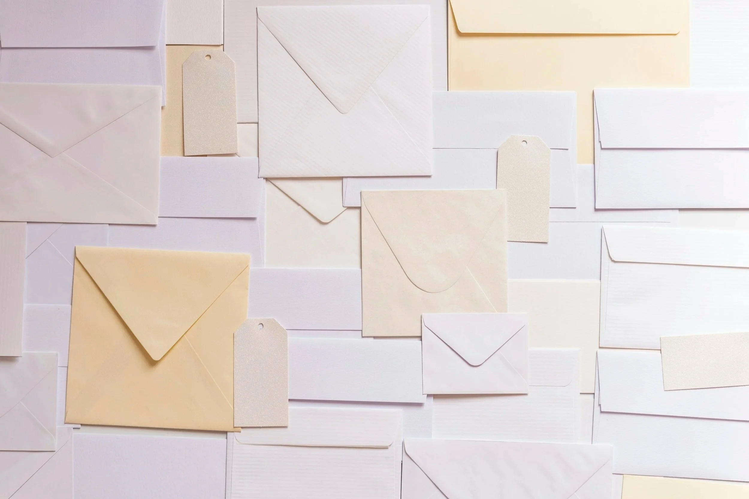 photo of a pile of envelopes