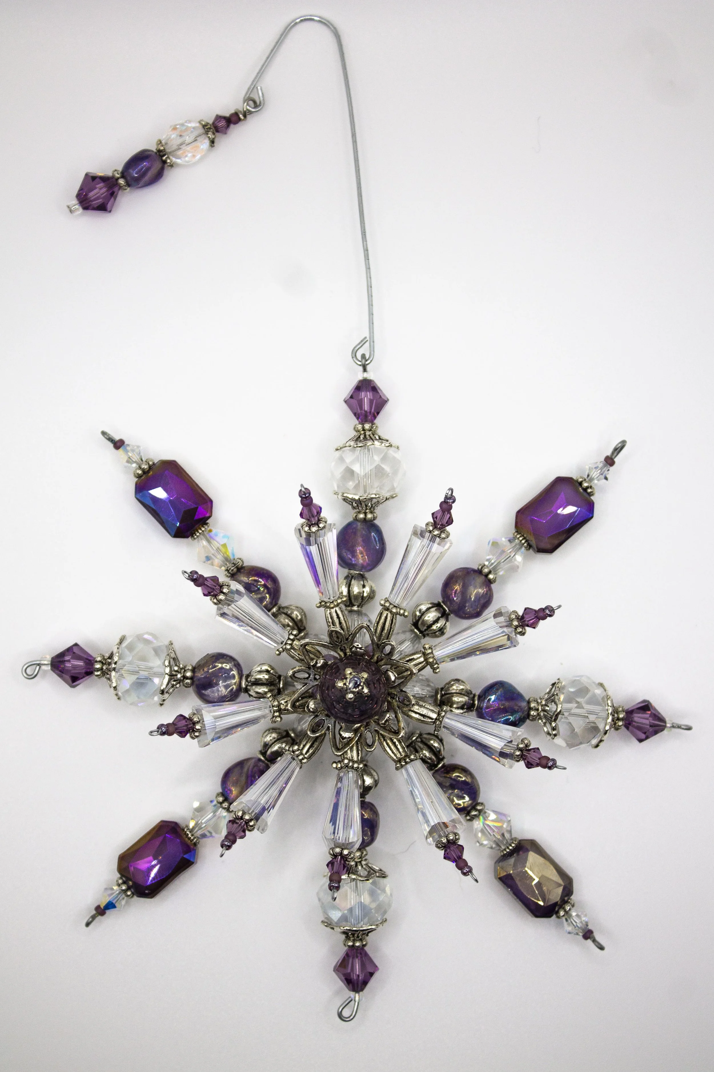 Pearlescent Peacock Ornament