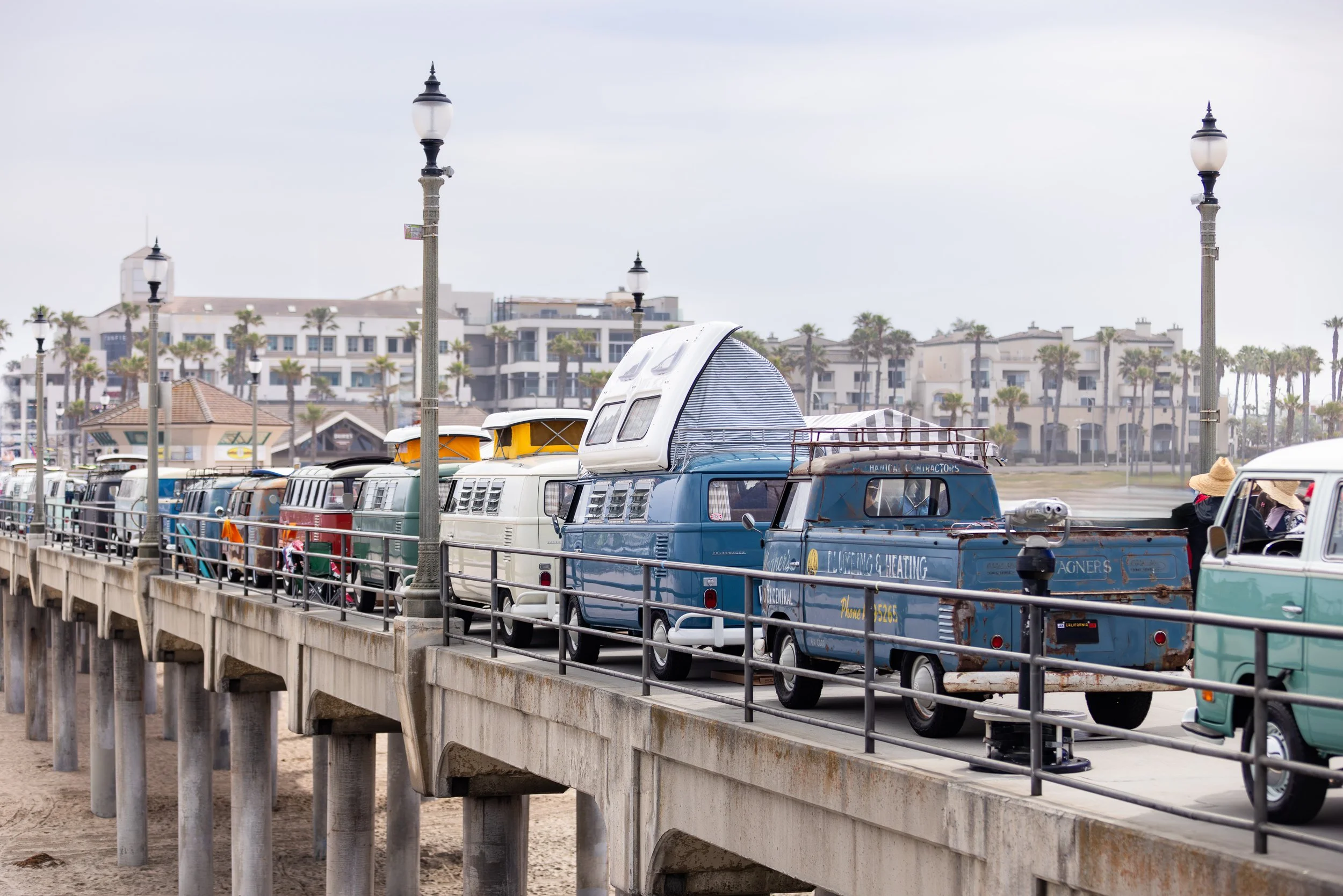 VW Buses on the Pier - Huntington Beach, CA - © Sam Dobbins 2025 - 9940-Enhanced-NR-Edit.jpg