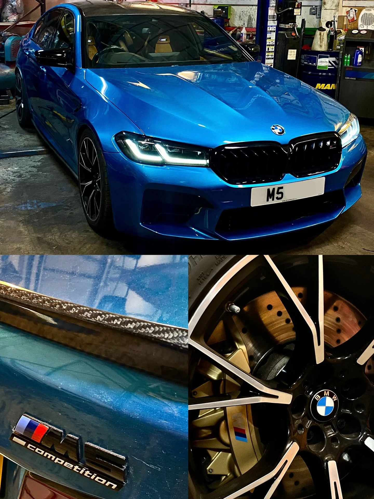 🏁BMW M5 Competition LCI 🏁

Pedestrian warning error and brake issue resolved. 

Initial diagnosis showed an intermittent fault with the collision system. 
Testing ran on all sensors and wiring loom, with further investigation into the wiring itself