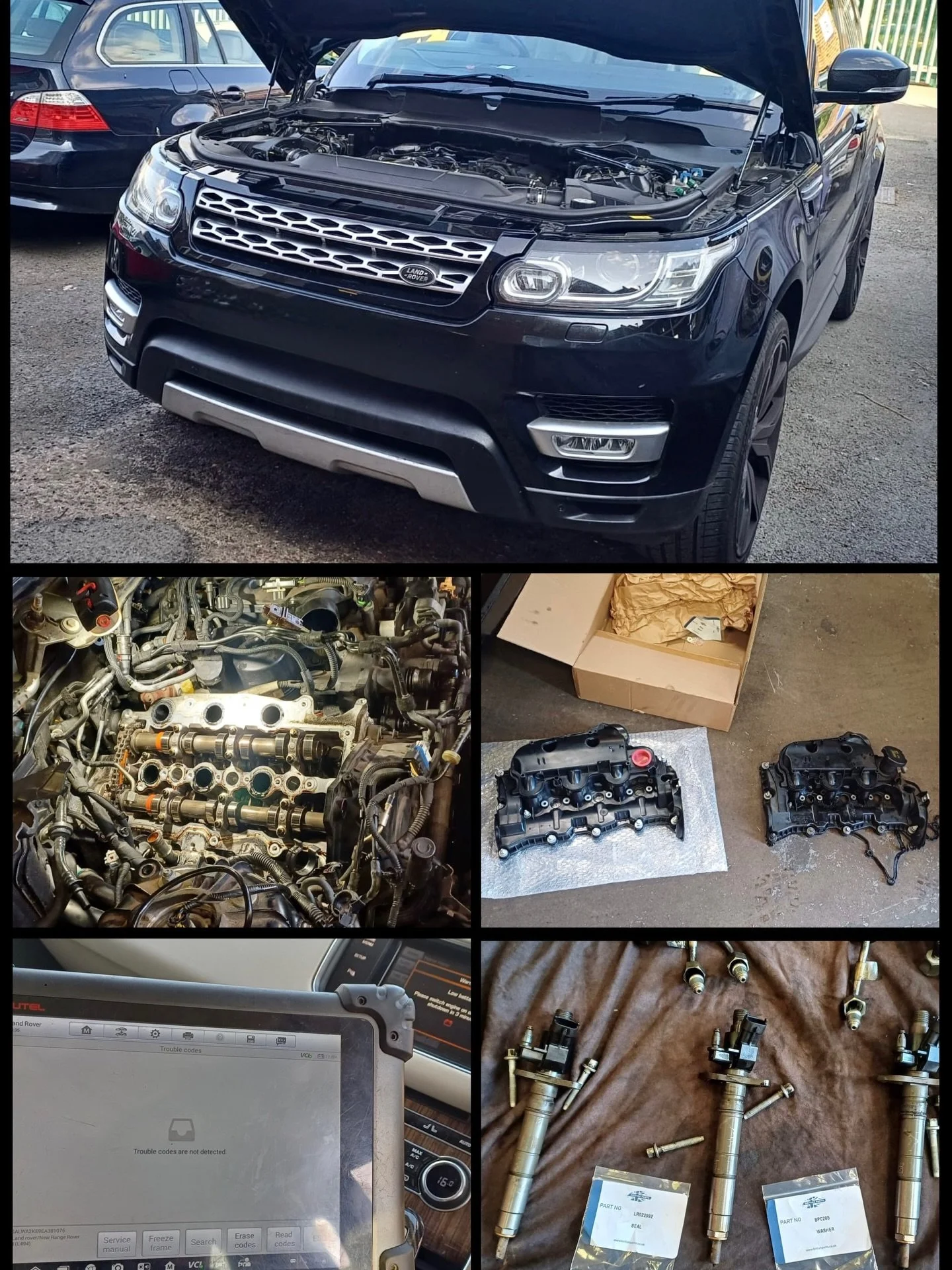 ✅ Land Rover 3.0 bi-turbo 
Rocker cover replacement and injector re-seal
✅ Mercedes E Class 
Full Service, health check and suspension work carried out
✅Honda Type R 2.0 Turbo
Suspension work, front brakes and full service including health check
✅Peu