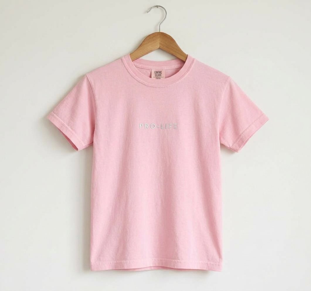 Pink Youth Pro-Life Tee