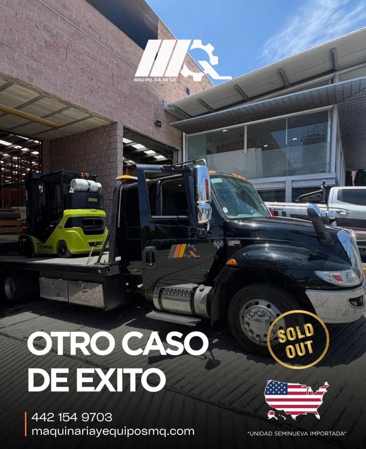 &iexcl;Un Clark m&aacute;s que sale a darlo todo! ⚒️💪 

En Maquinaria y Equipos MQ nos aseguramos de que la distancia no sea un obst&aacute;culo. Recuerda que enviamos tu pr&oacute;ximo montacargas a cualquier rinc&oacute;n de la Rep&uacute;blica Me