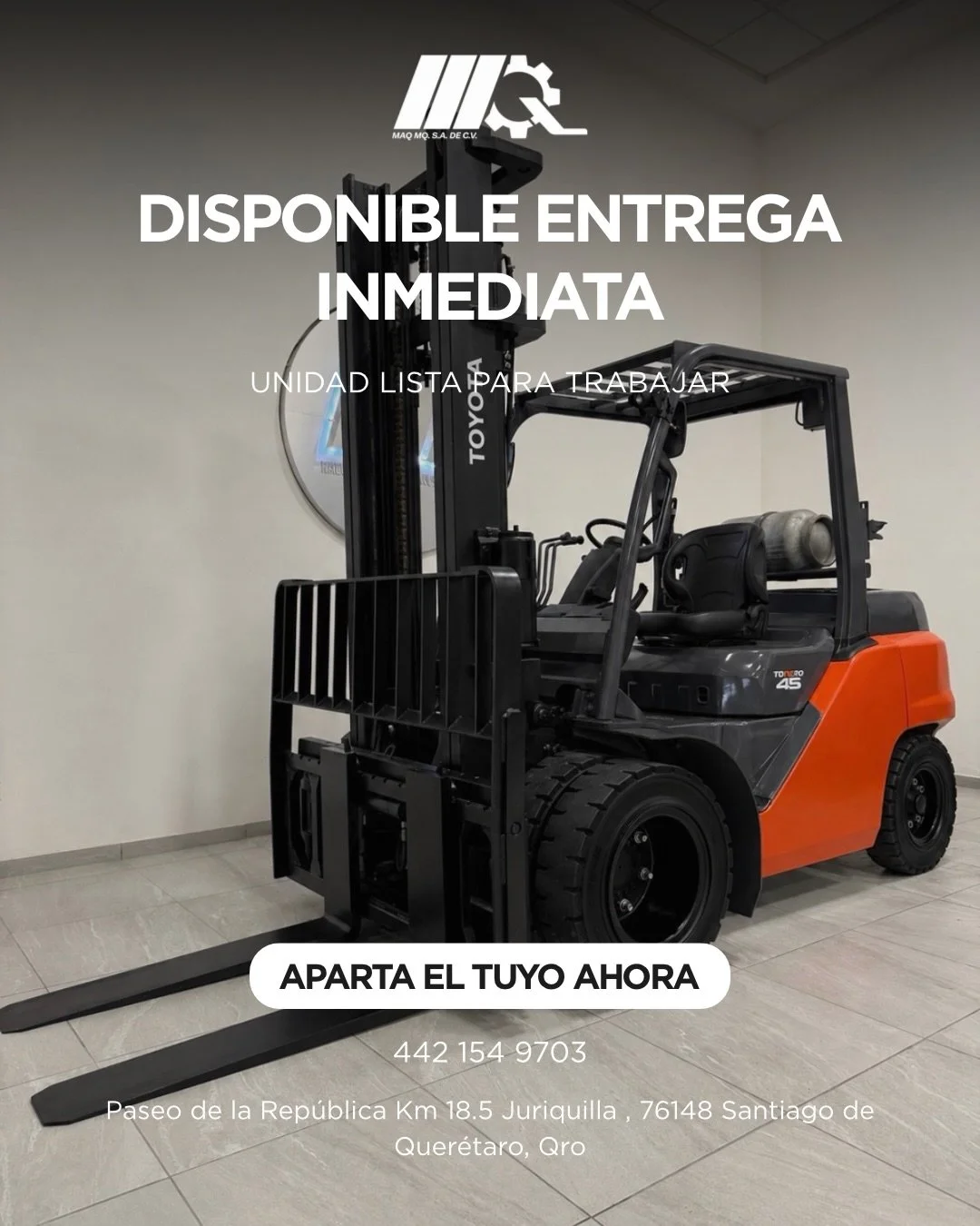 Montacargas Toyota Seminuevo 8FG35U

✅ Motor Gas LP
✅ Unidad seminueva en excelentes condiciones
✅ Entrega inmediata
✅ Env&iacute;os a toda la Rep&uacute;blica Mexicana (aplican restricciones)

Cont&aacute;ctanos ahora 
wa.me/+524421549703

#montacar