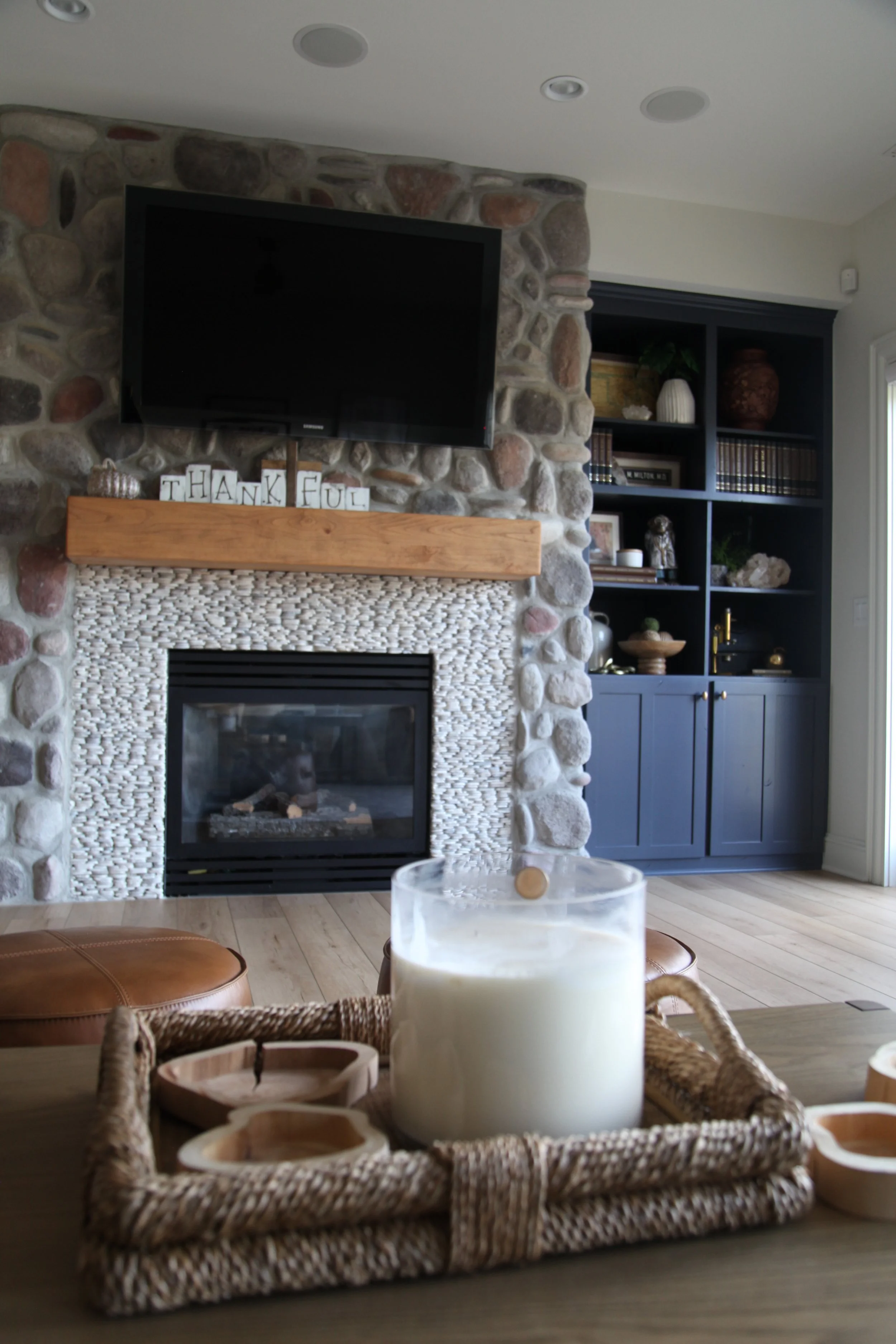 Navy Chic Lower Level Remodel