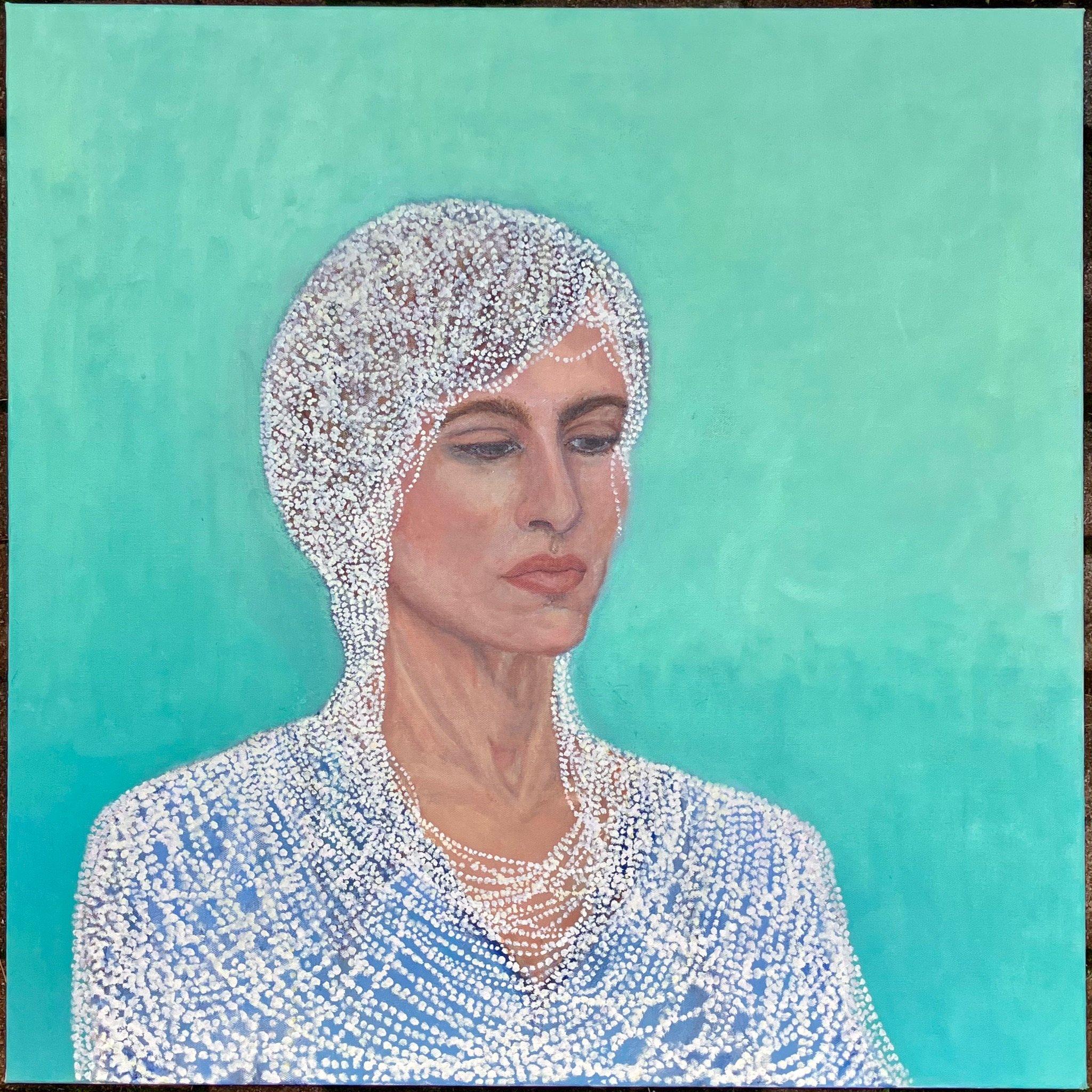 Regret, 2025. Oil on Canvas - 30x30x1.5 in