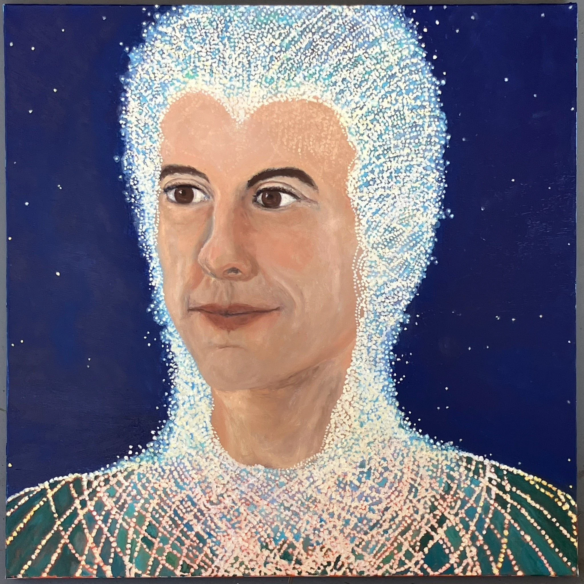 From Beyond, 2026. Oil on Canvas - 30x30x1.5 in