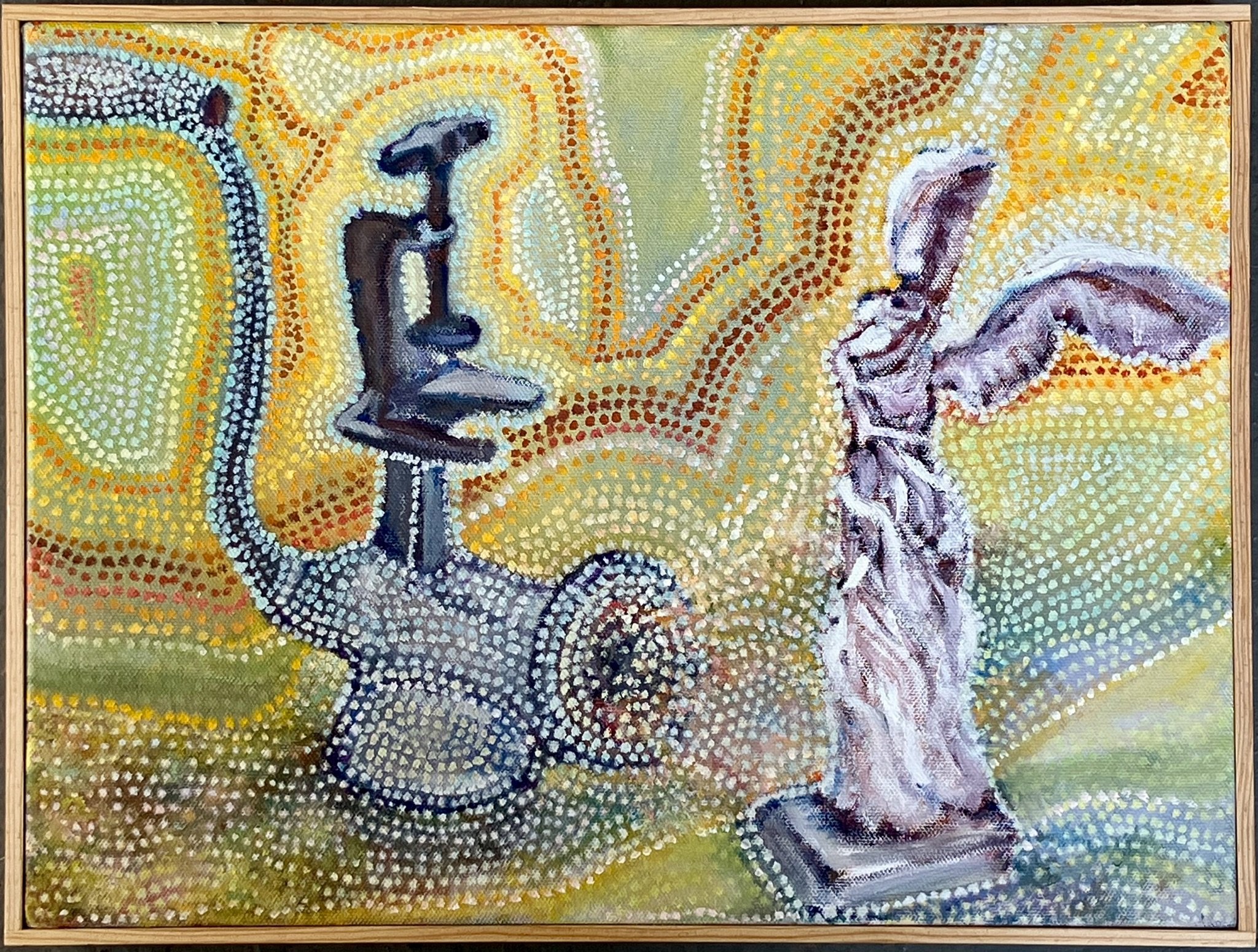 The Machine 2, 2024. Oil on Canvas - 12x16x2 in