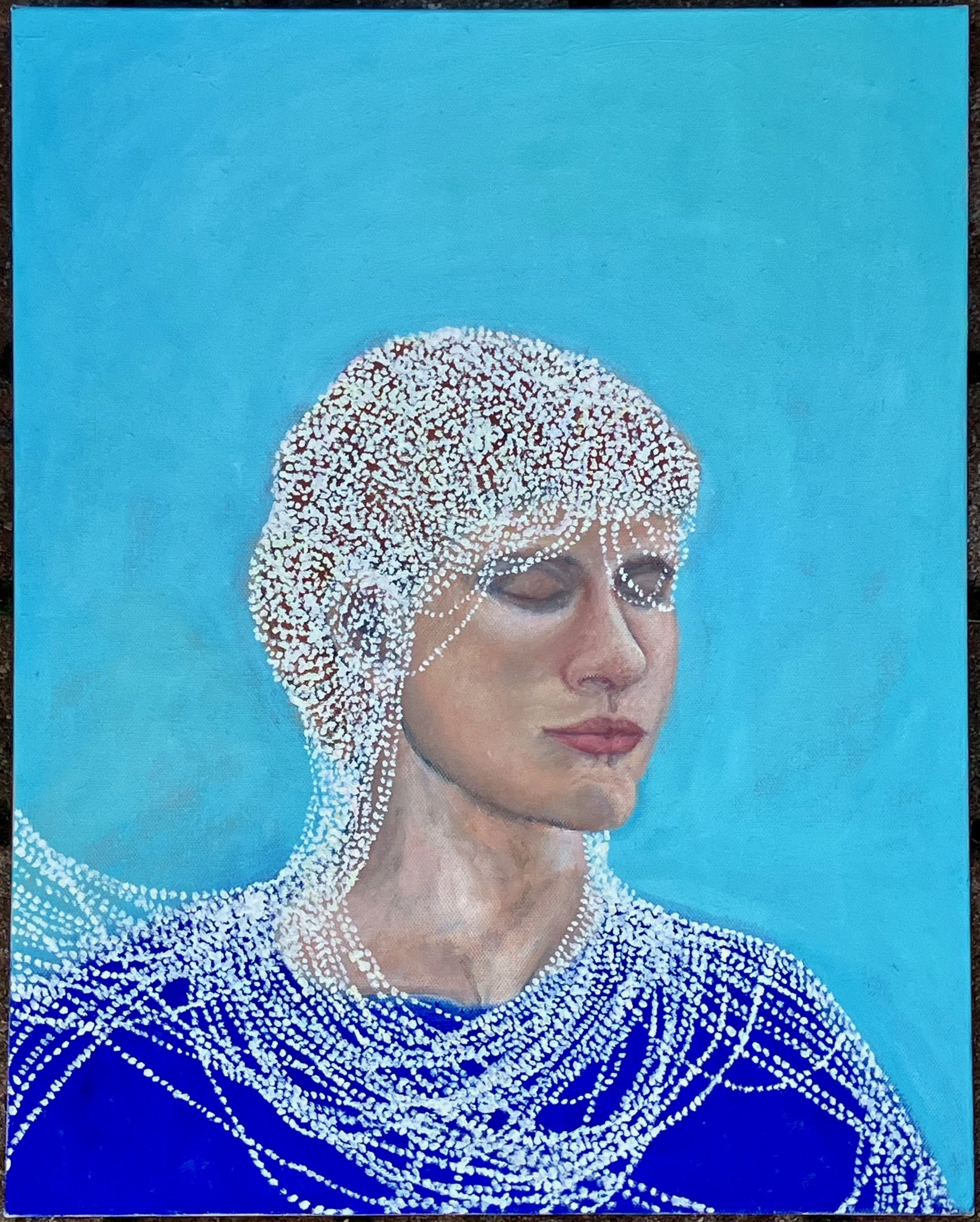 Train of Thought, 2025. Oil on Canvas - 24x18x1.5 in
