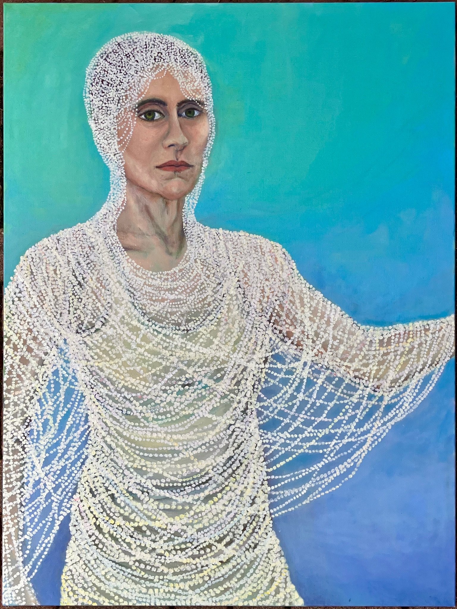 Web, 2025. Oil on Canvas - 40x30x1.5 in