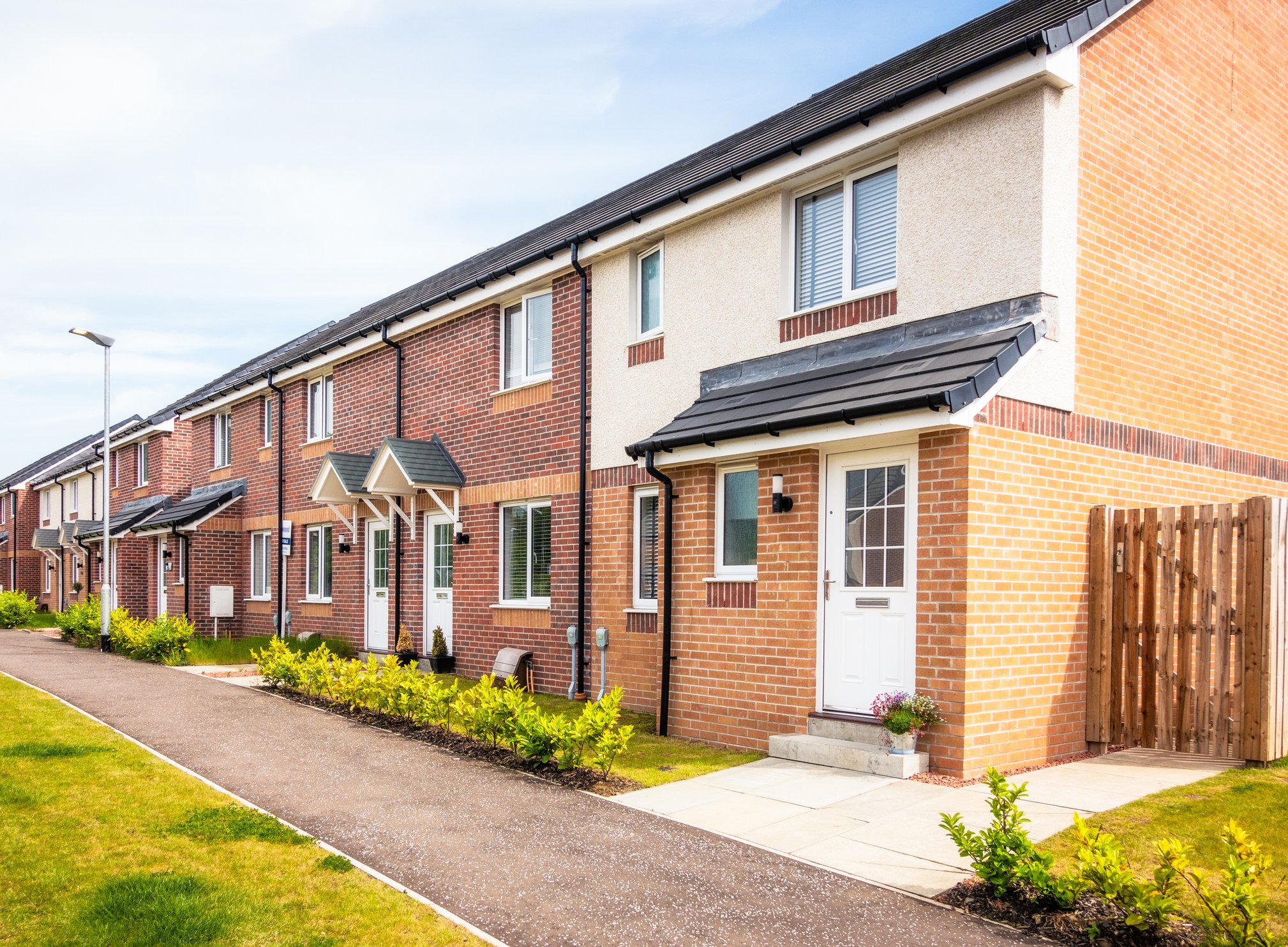 Housing terrace in Livingston