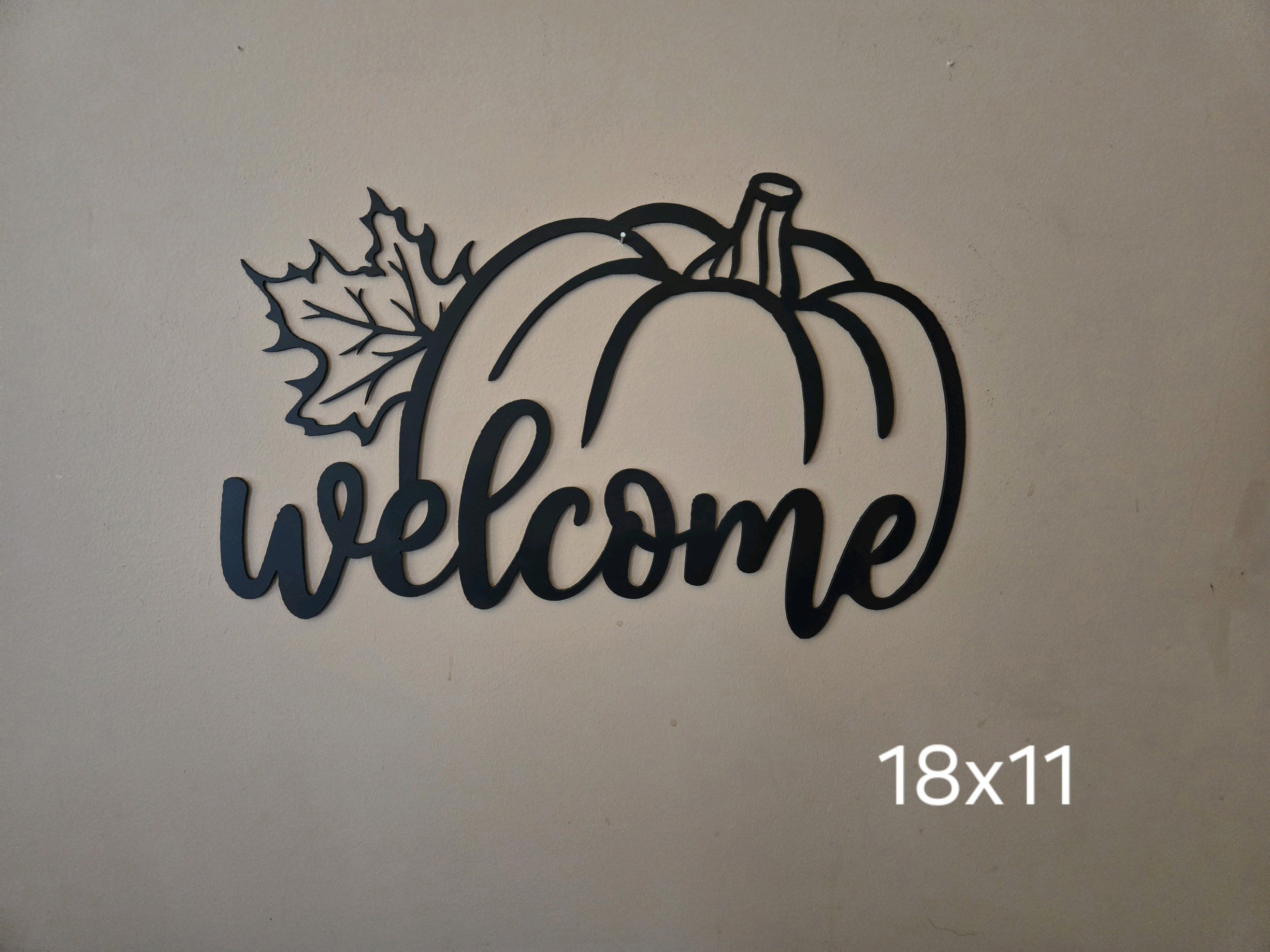 Pumpkin Welcome Sign