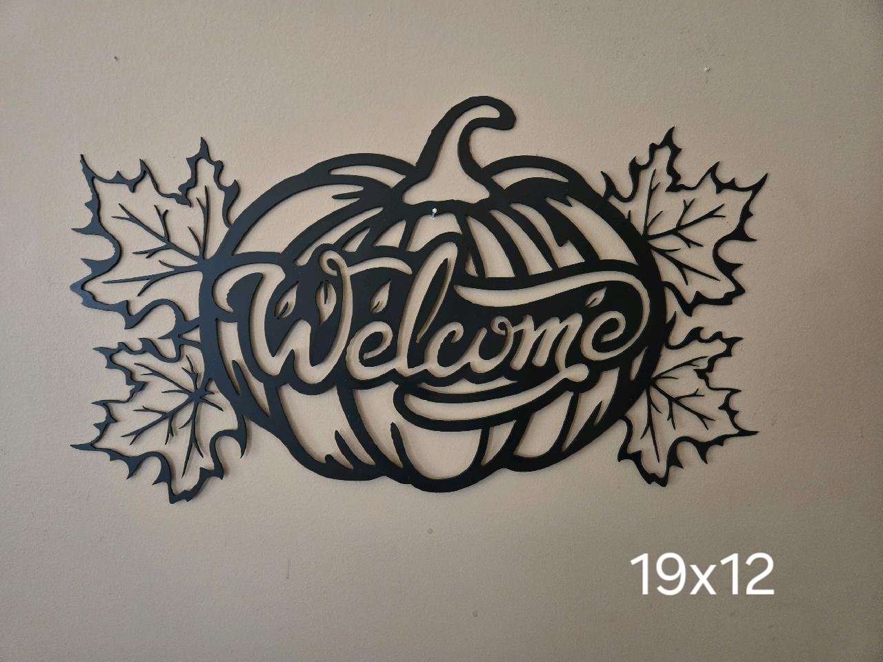 Pumpkin Welcome Sign