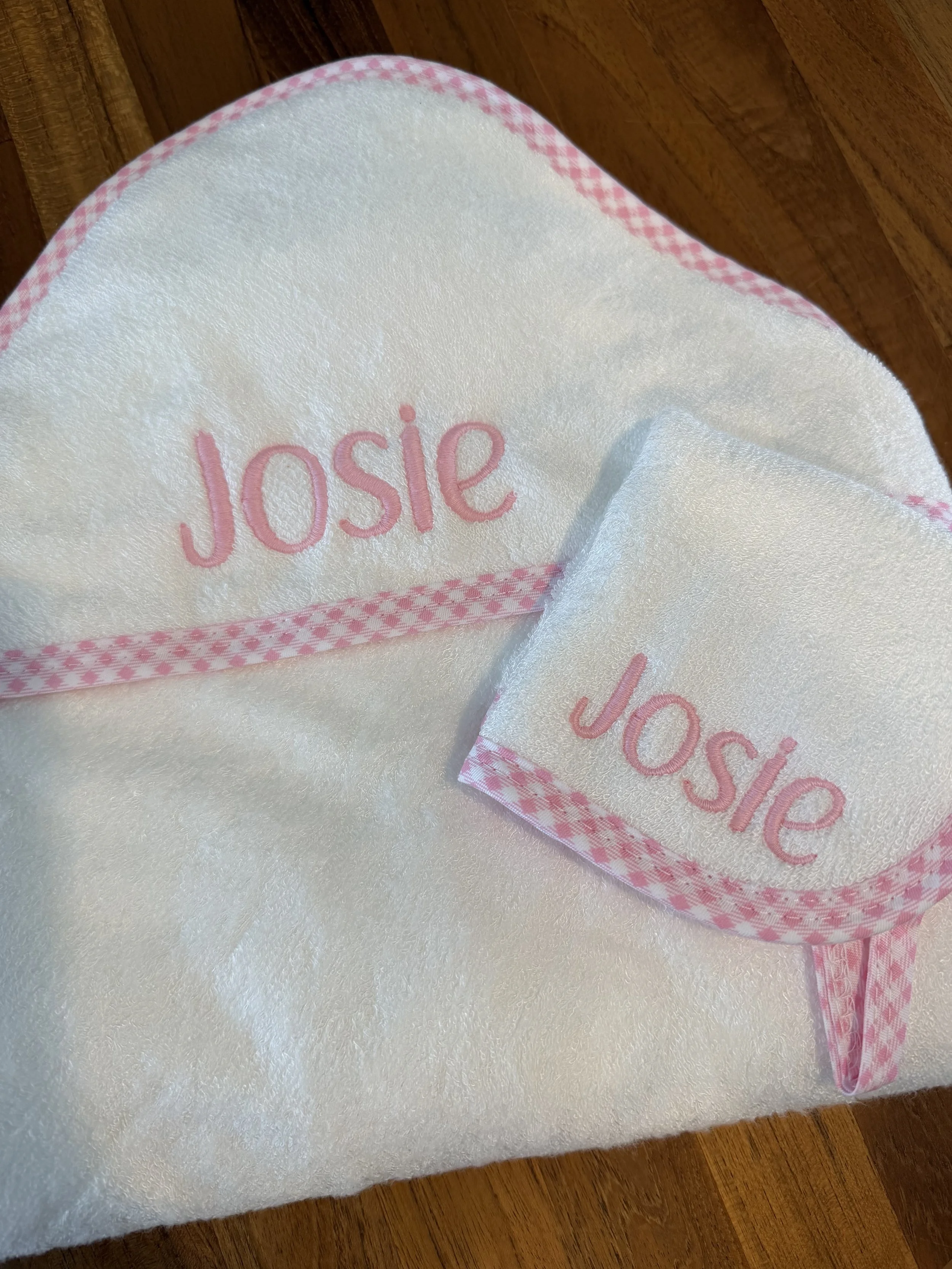 Monogrammed Hooded Towel Set